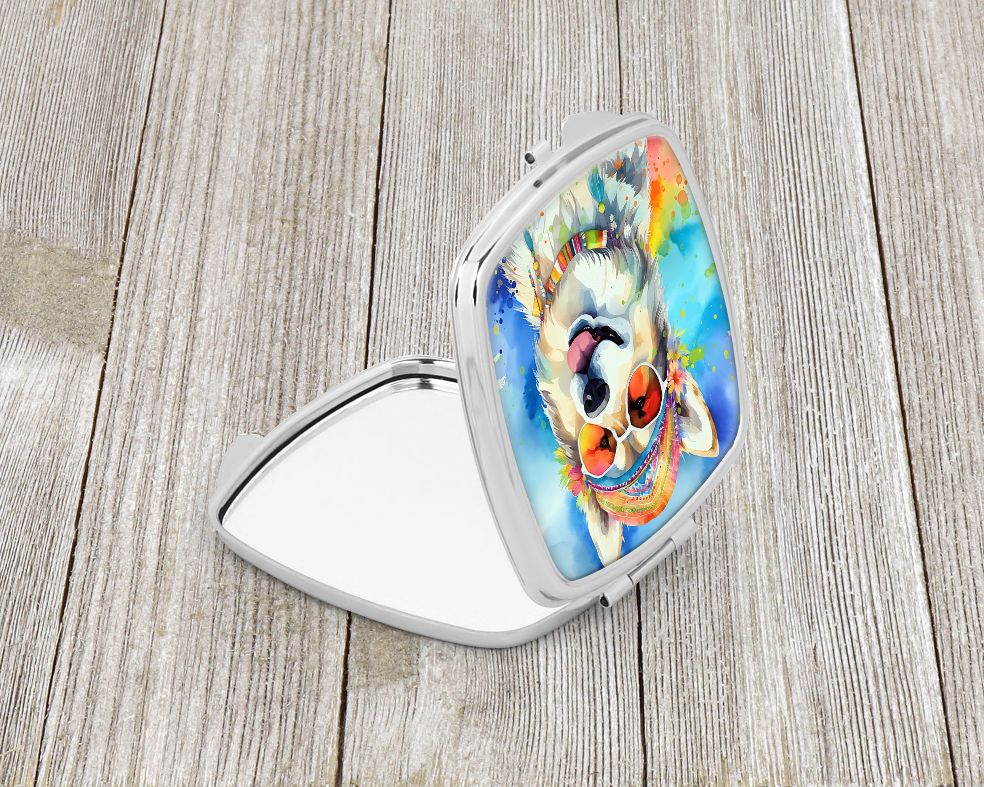 Buy this Alaskan Malamute Hippie Dawg Compact Mirror