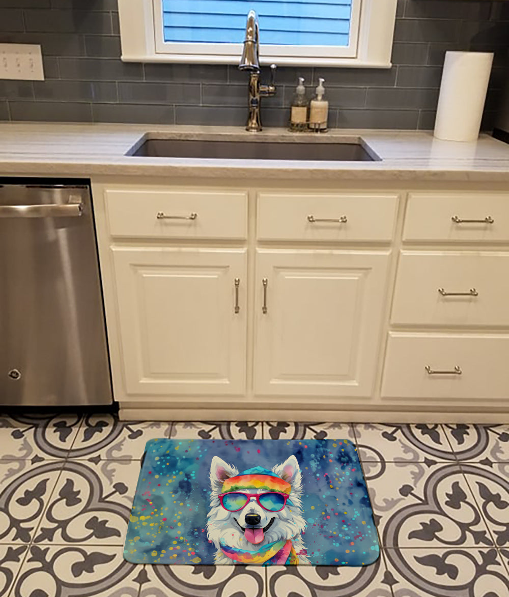 Buy this American Eskimo Hippie Dawg Memory Foam Kitchen Mat