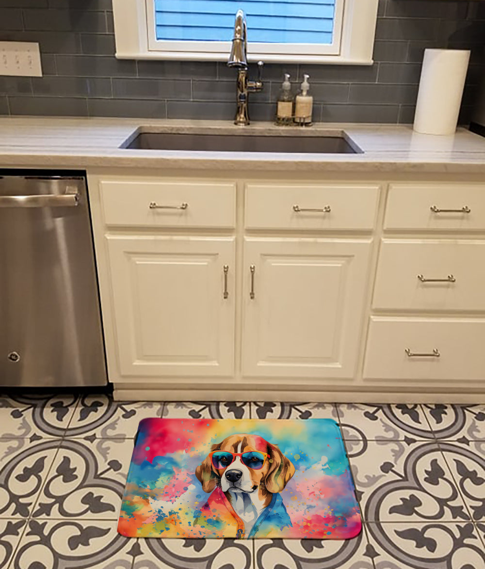 Beagle Hippie Dawg Memory Foam Kitchen Mat