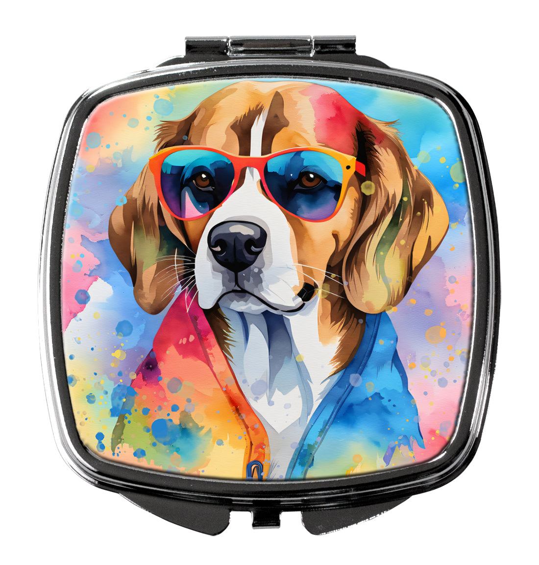 Buy this Beagle Hippie Dawg Compact Mirror