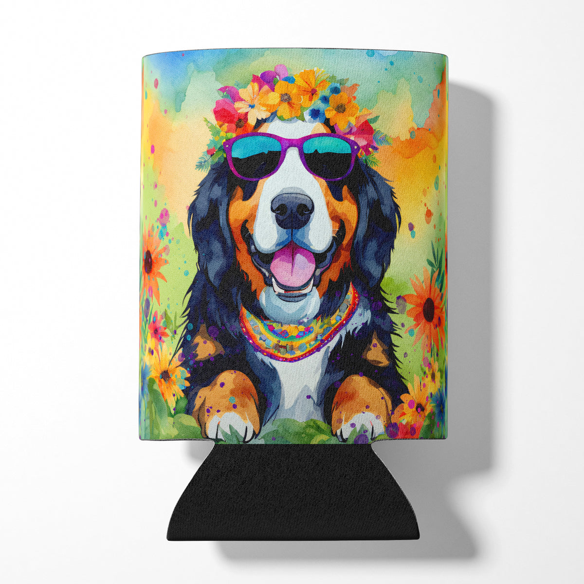 Buy this Bernese Mountain Dog Hippie Dawg Can or Bottle Hugger