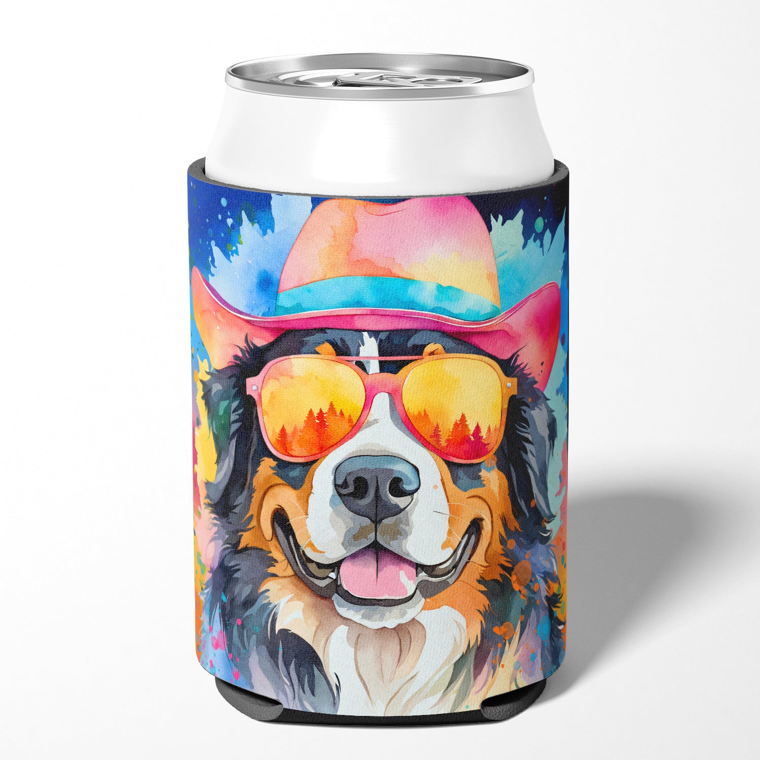 Buy this Bernese Mountain Dog Hippie Dawg Can or Bottle Hugger