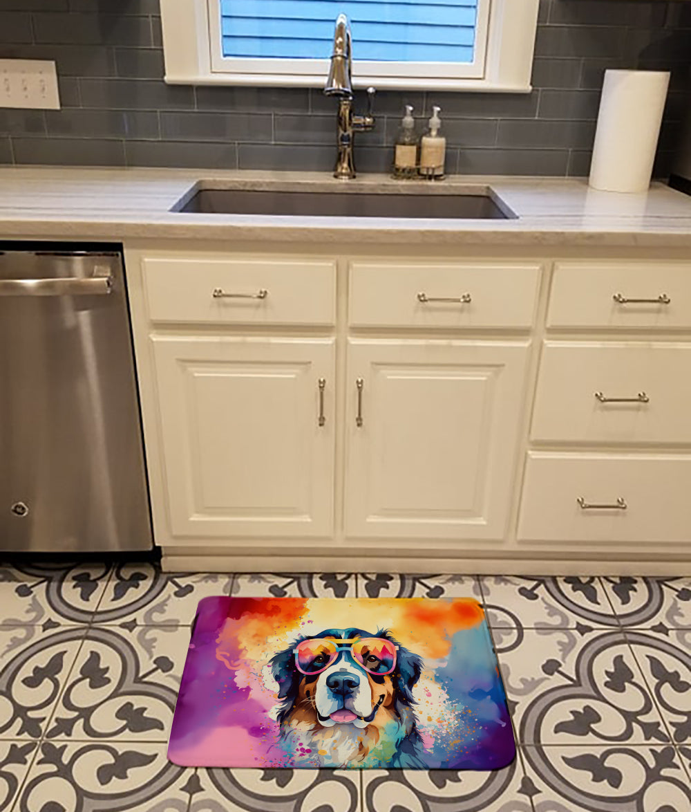 Buy this Bernese Mountain Dog Hippie Dawg Memory Foam Kitchen Mat