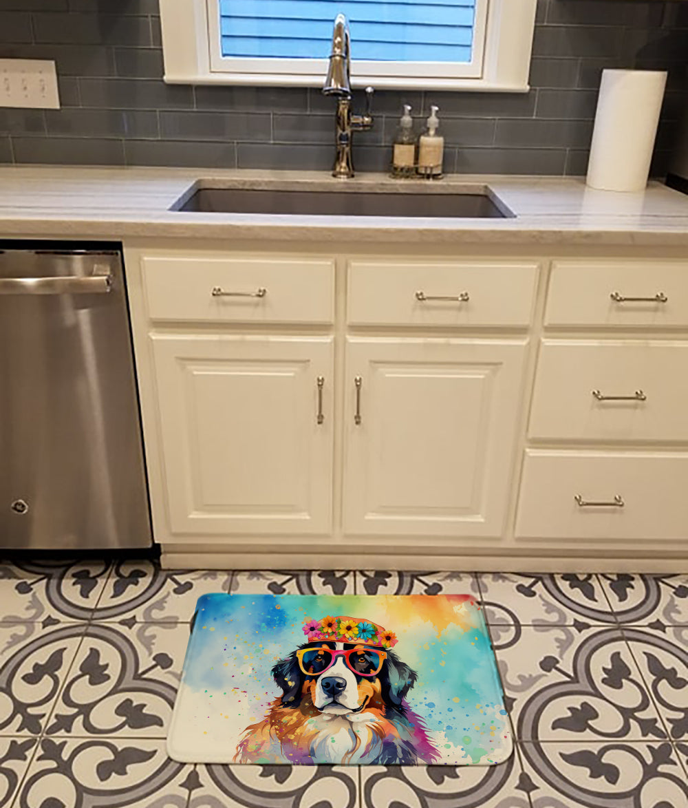 Buy this Bernese Mountain Dog Hippie Dawg Memory Foam Kitchen Mat