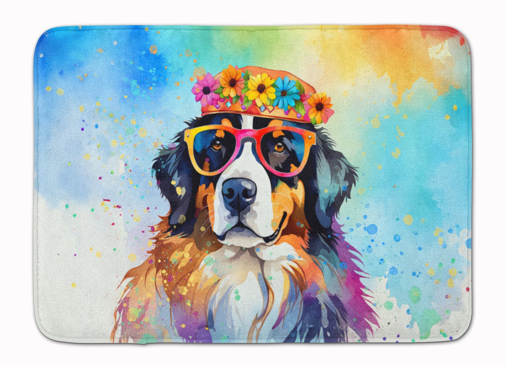 Buy this Bernese Mountain Dog Hippie Dawg Memory Foam Kitchen Mat