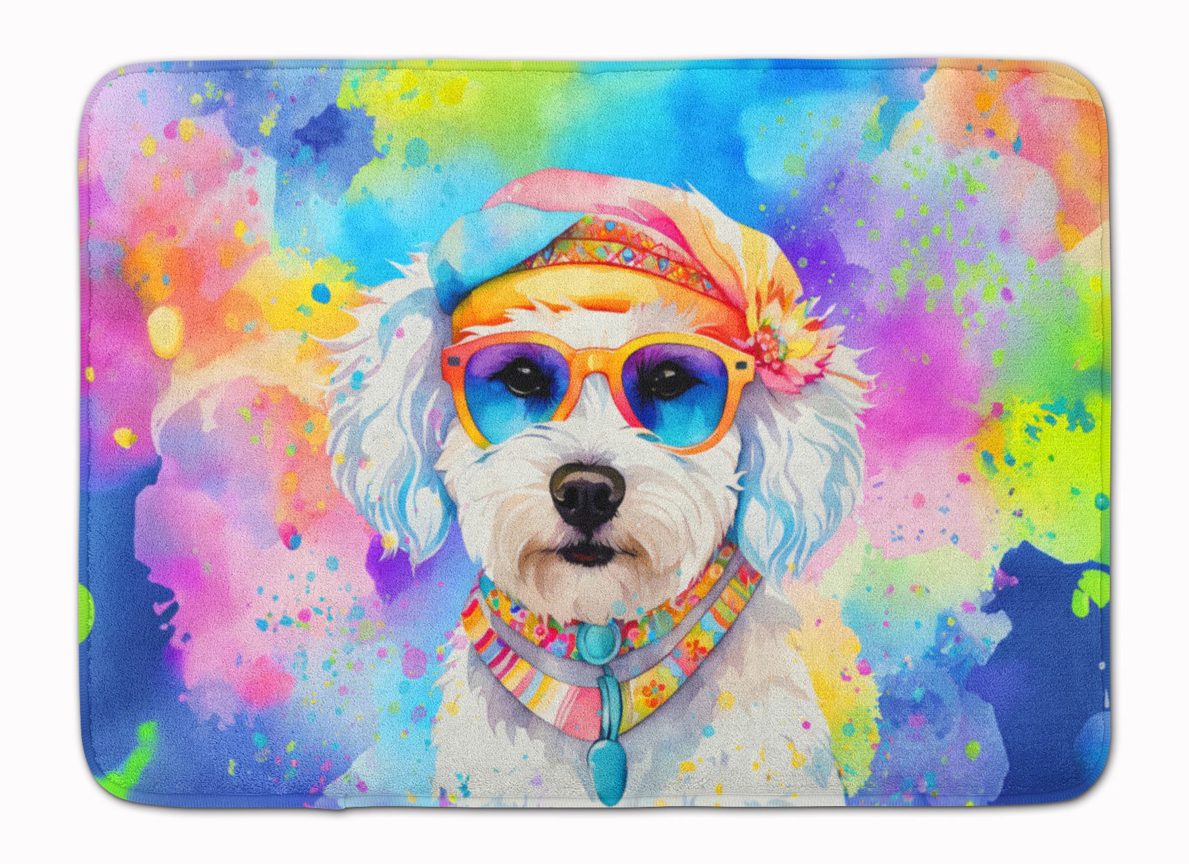 Buy this Bichon Frise Hippie Dawg Memory Foam Kitchen Mat