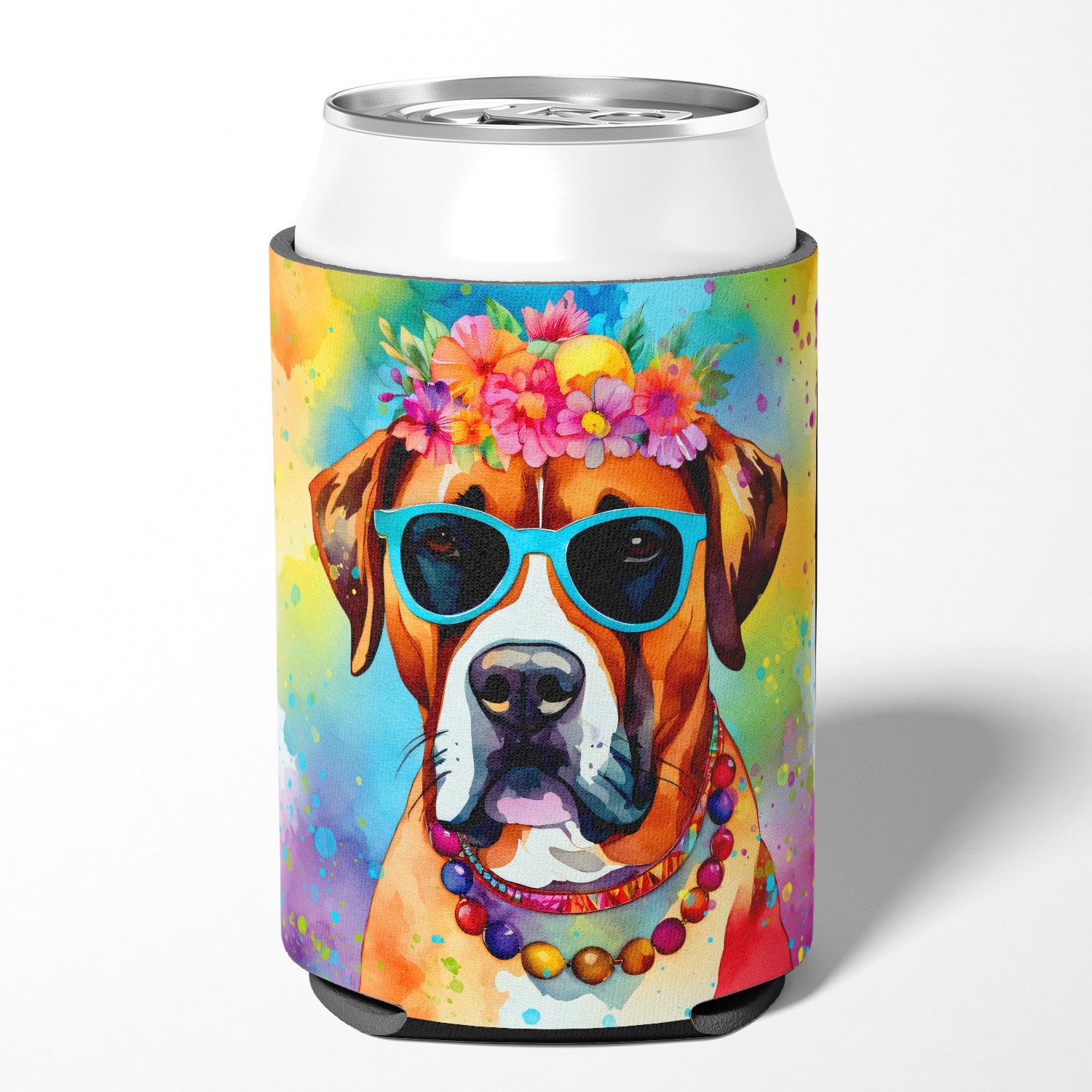 Buy this Boxer Hippie Dawg Can or Bottle Hugger