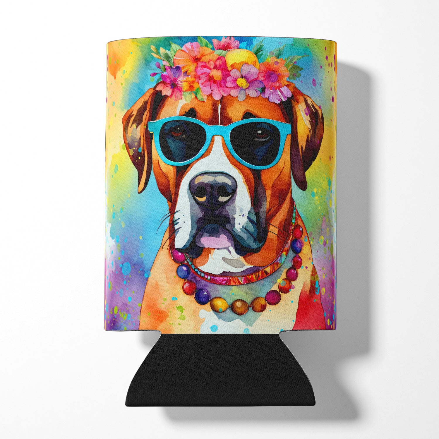 Buy this Boxer Hippie Dawg Can or Bottle Hugger