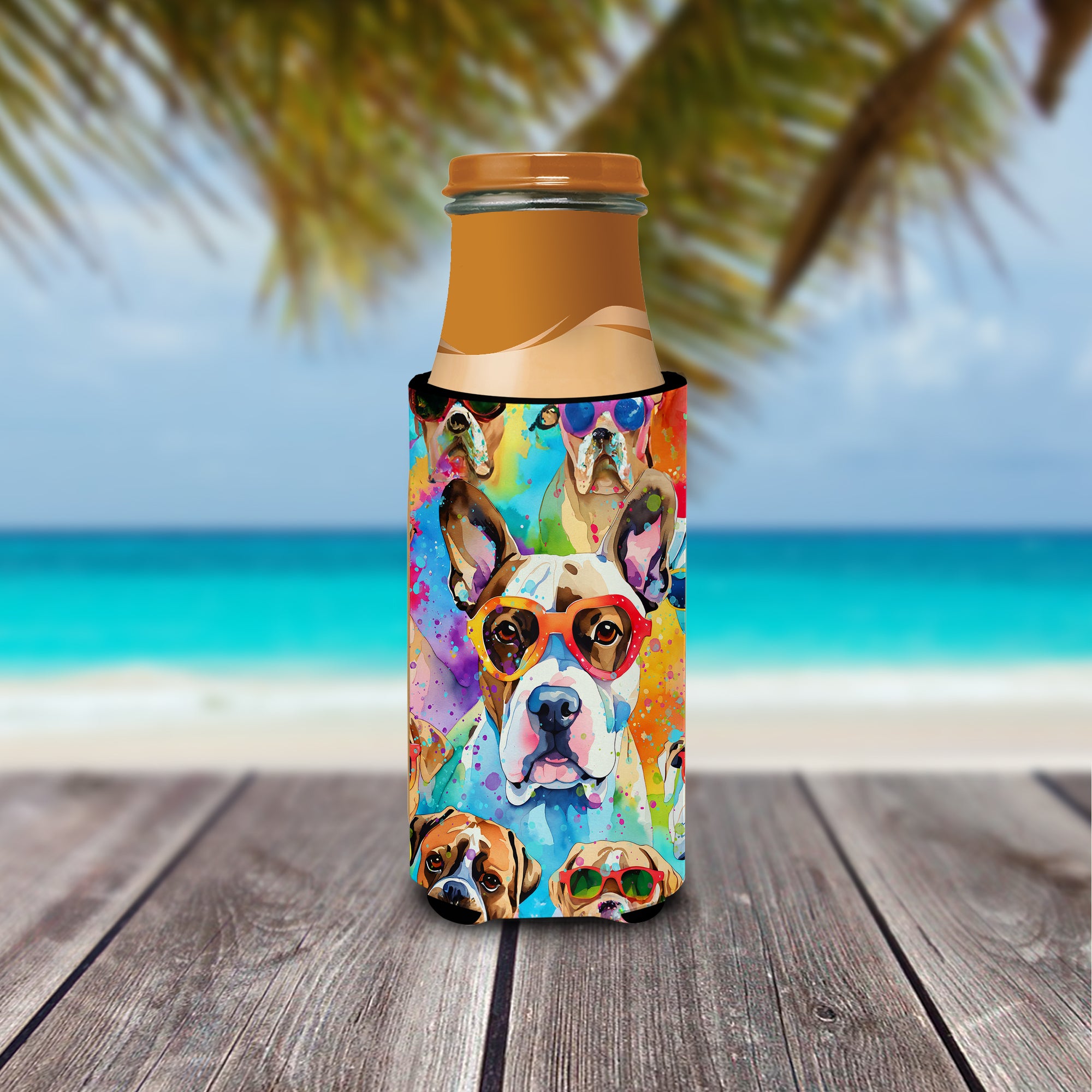 Boxer Hippie Dawg Hugger for Ultra Slim Cans