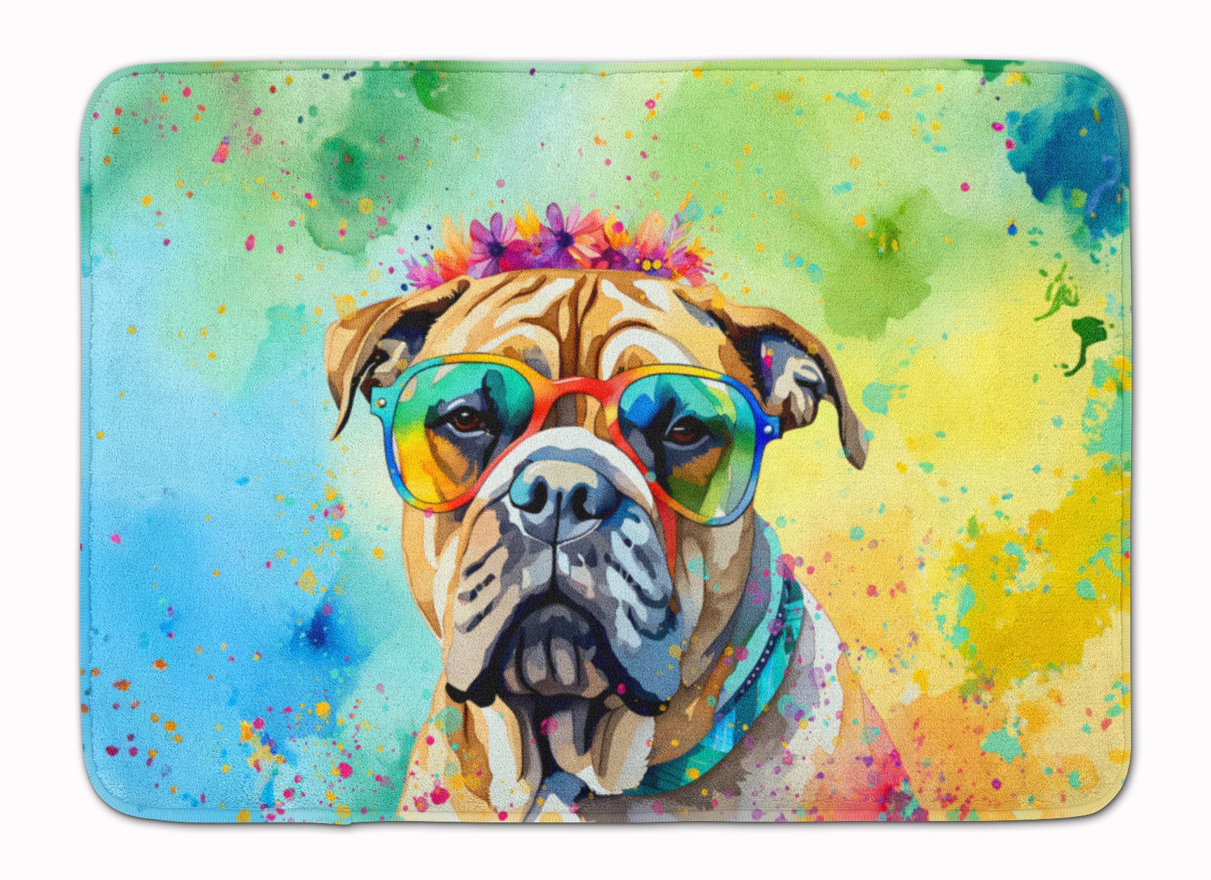 Buy this Bullmastiff Hippie Dawg Memory Foam Kitchen Mat