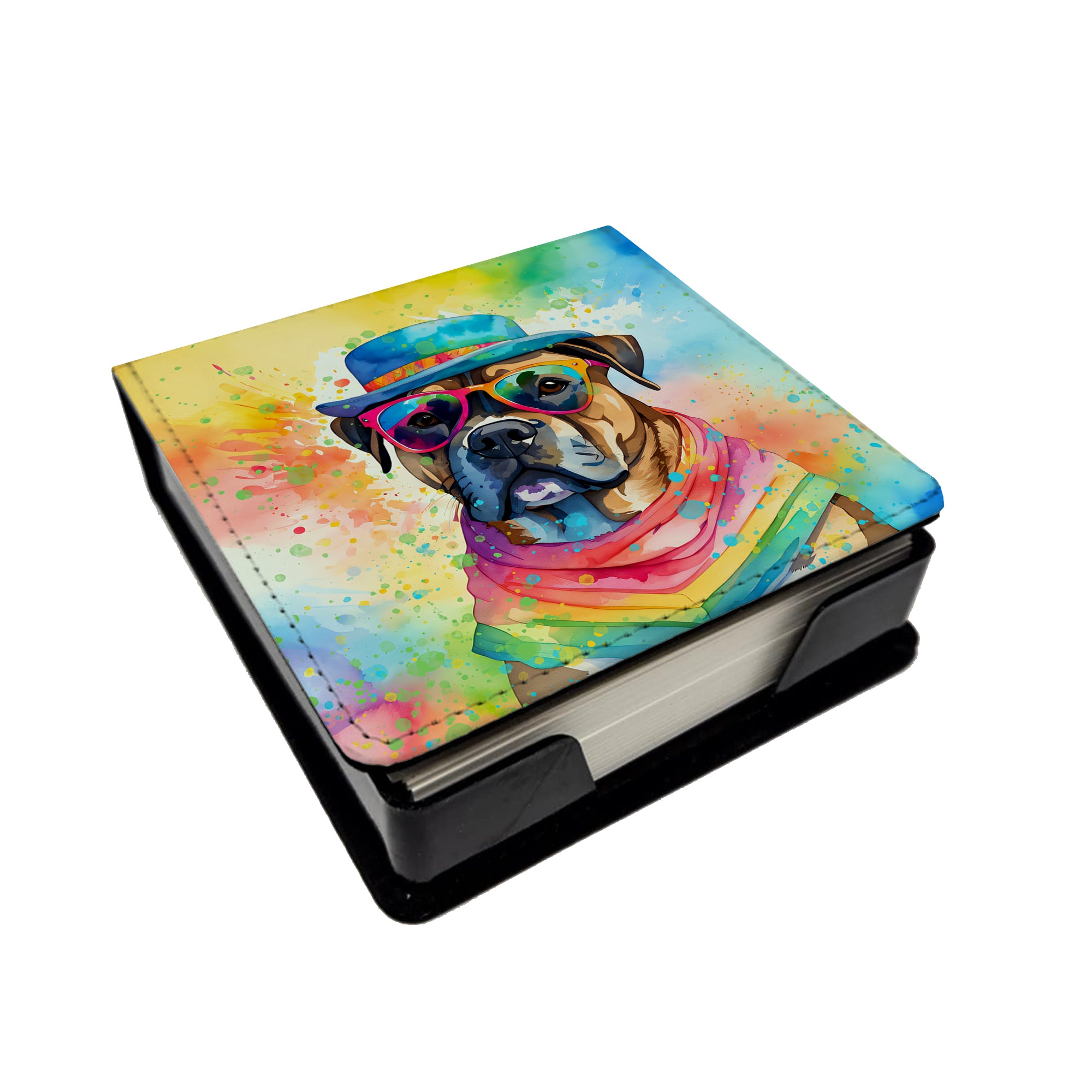 Buy this Cane Corso Hippie Dawg PU Leather Note Paper Holder