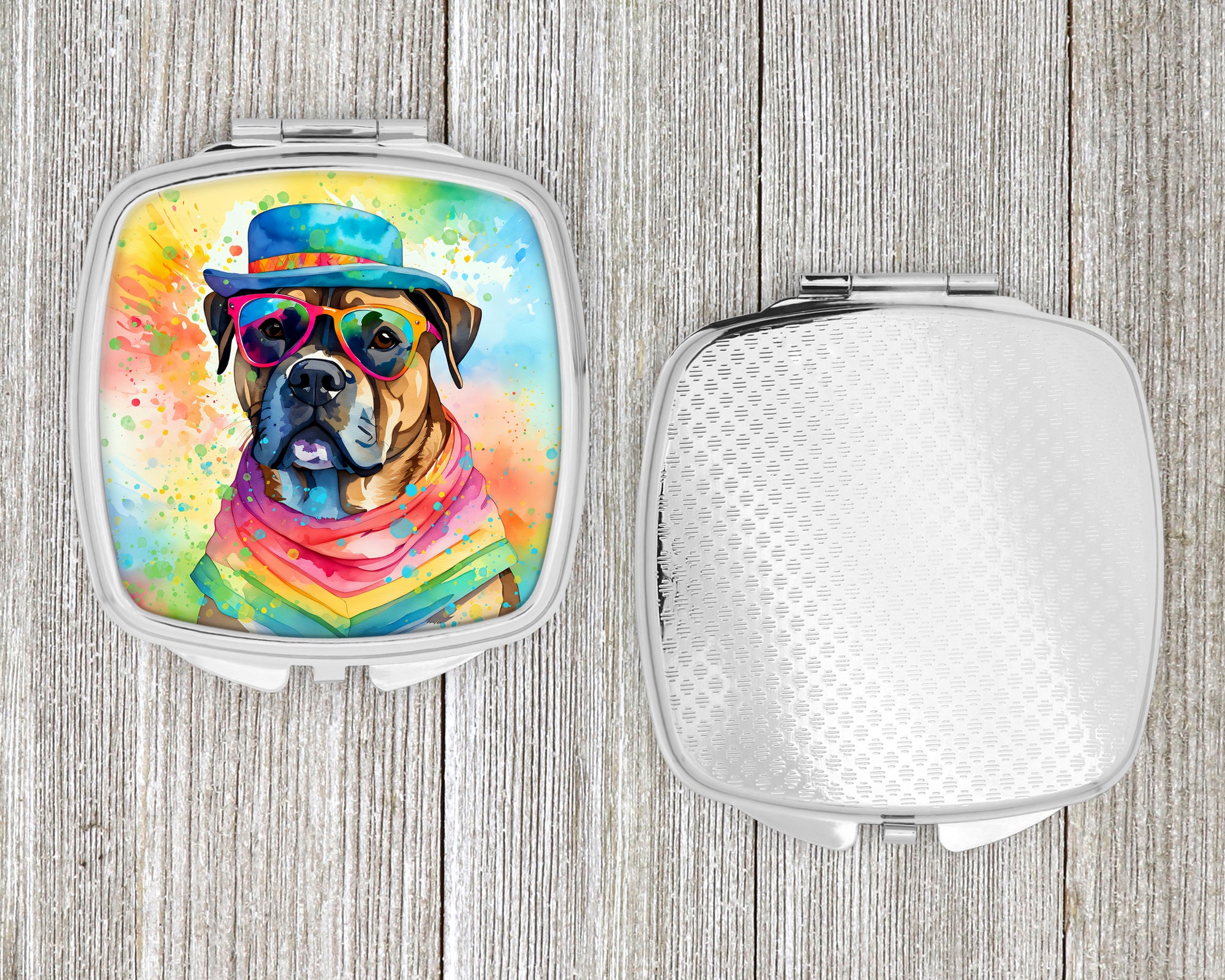 Cane Corso Hippie Dawg Compact Mirror