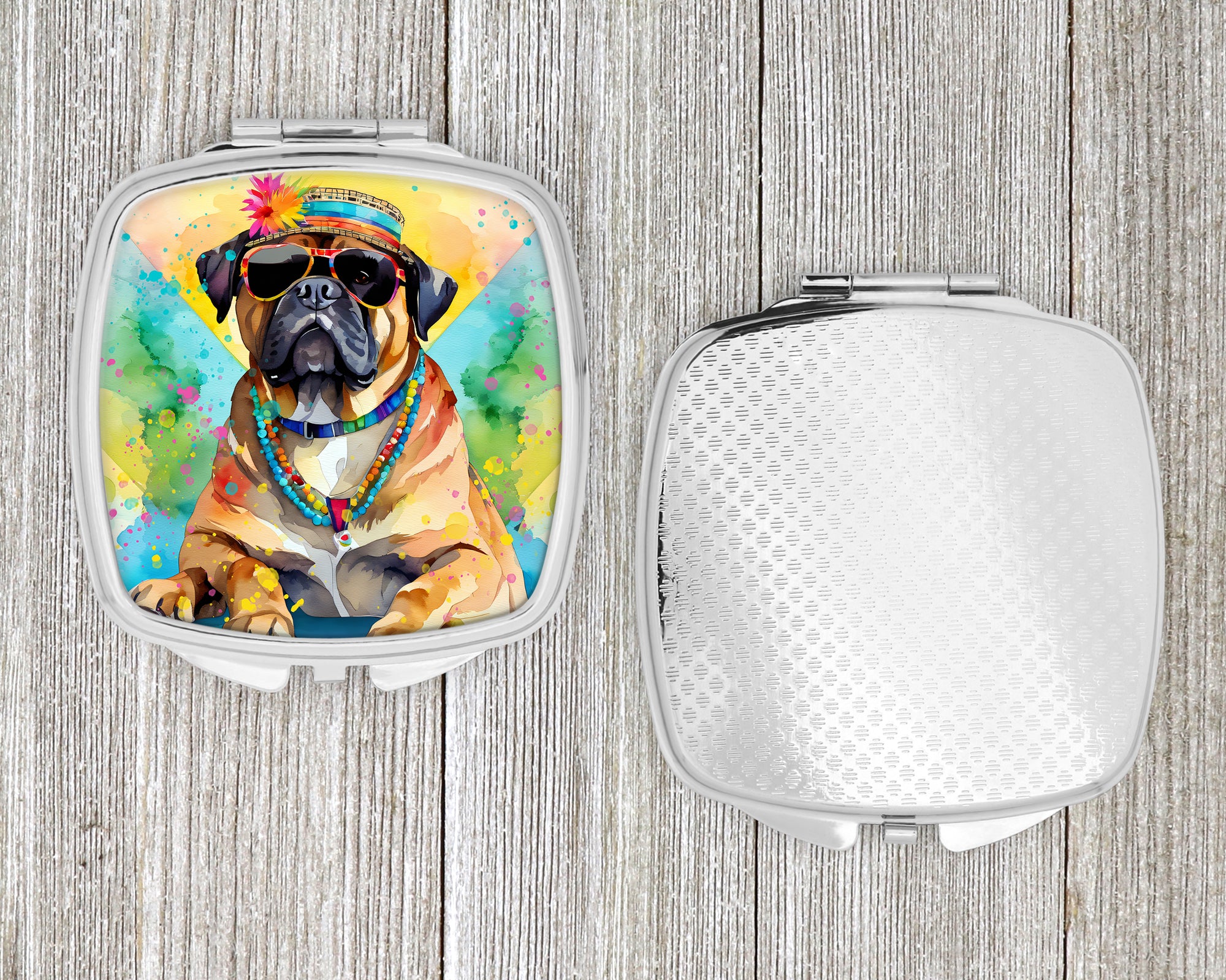 Cane Corso Hippie Dawg Compact Mirror