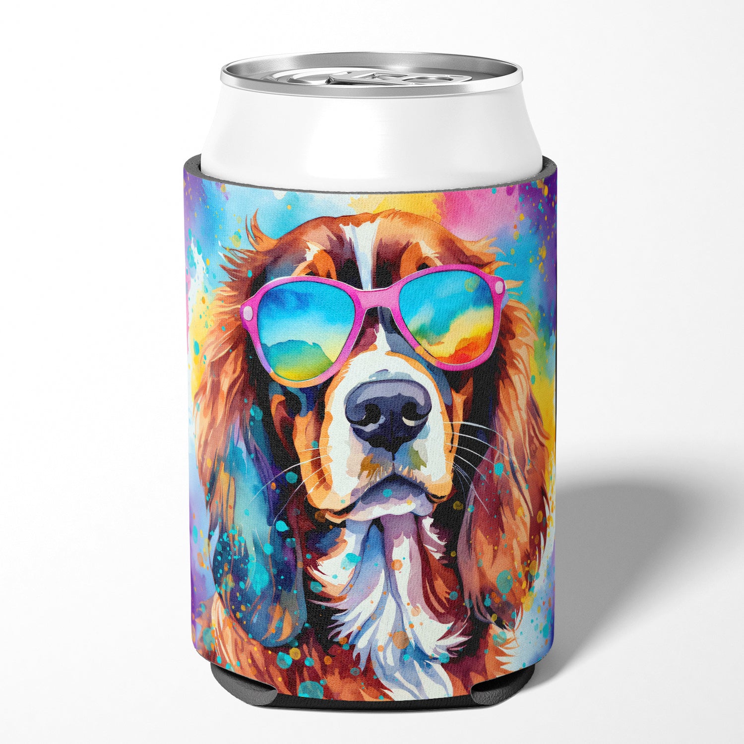 Cavalier Spaniel Hippie Dawg Can or Bottle Hugger