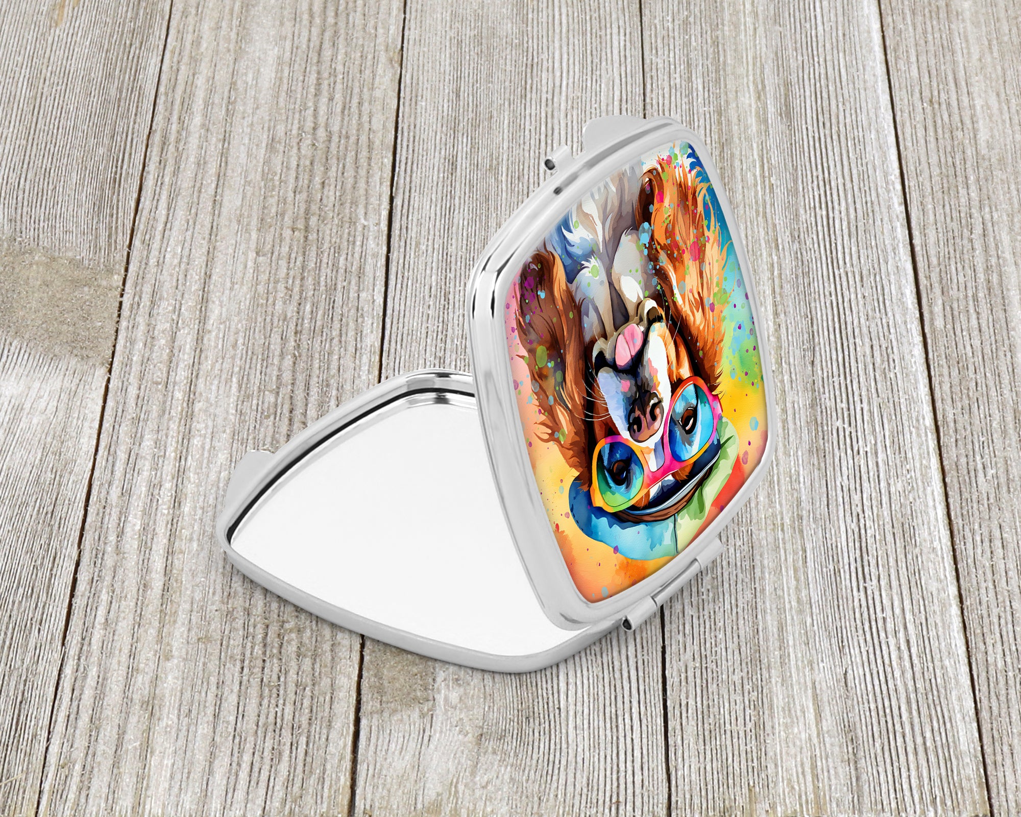 Buy this Cavalier Spaniel Hippie Dawg Compact Mirror