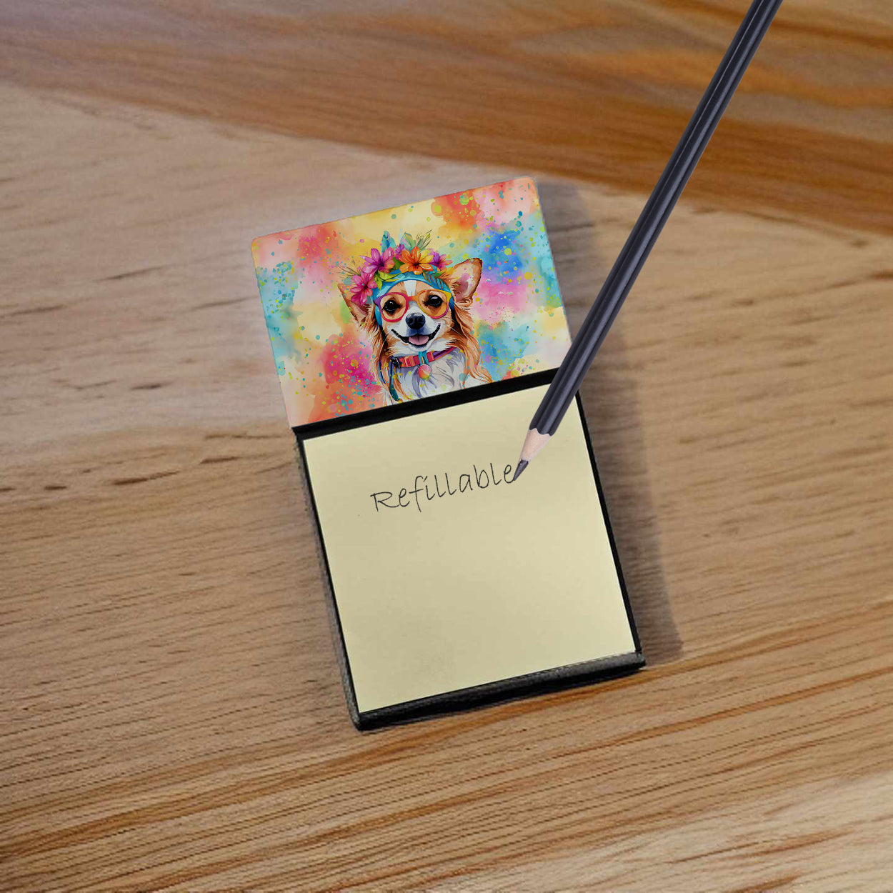 Buy this Chihuahua Hippie Dawg Sticky Note Holder