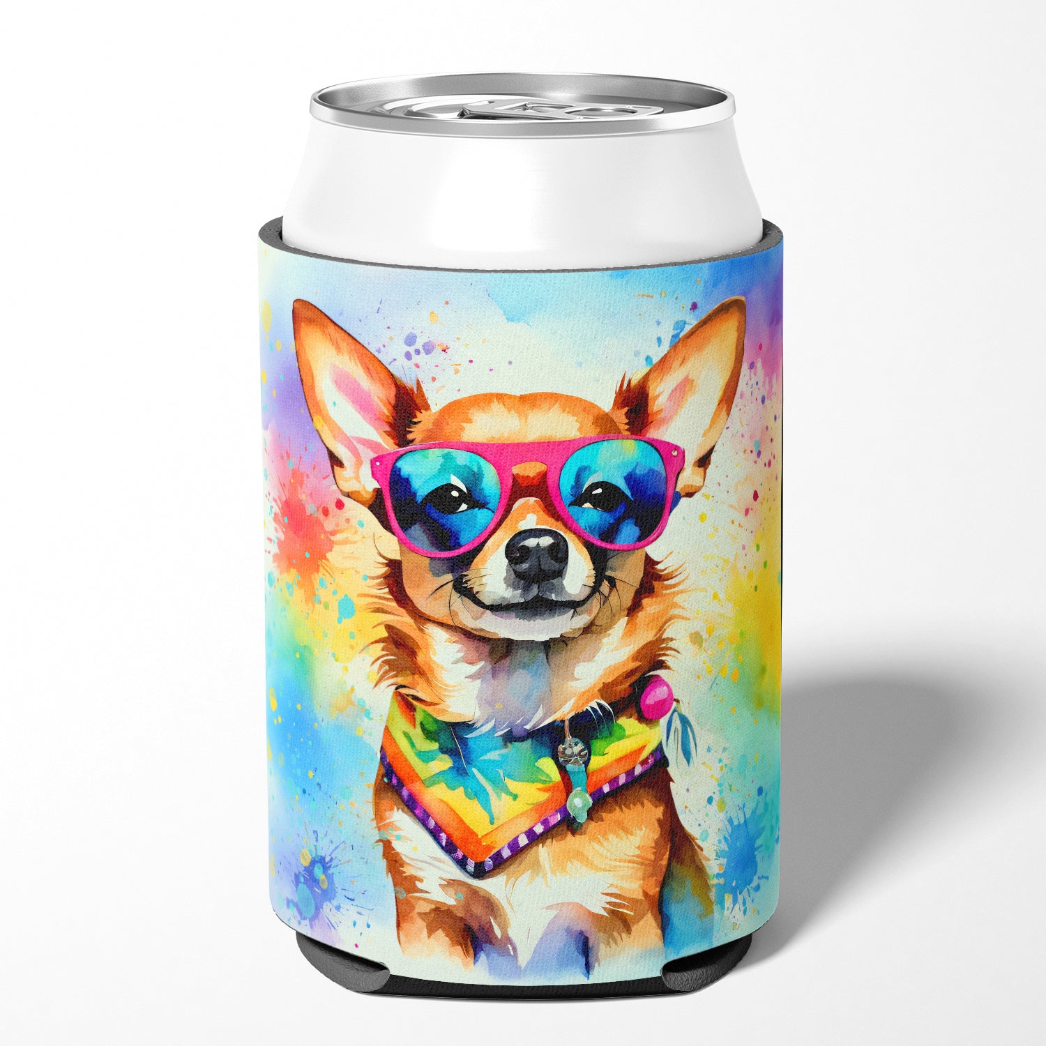 Buy this Chihuahua Hippie Dawg Can or Bottle Hugger