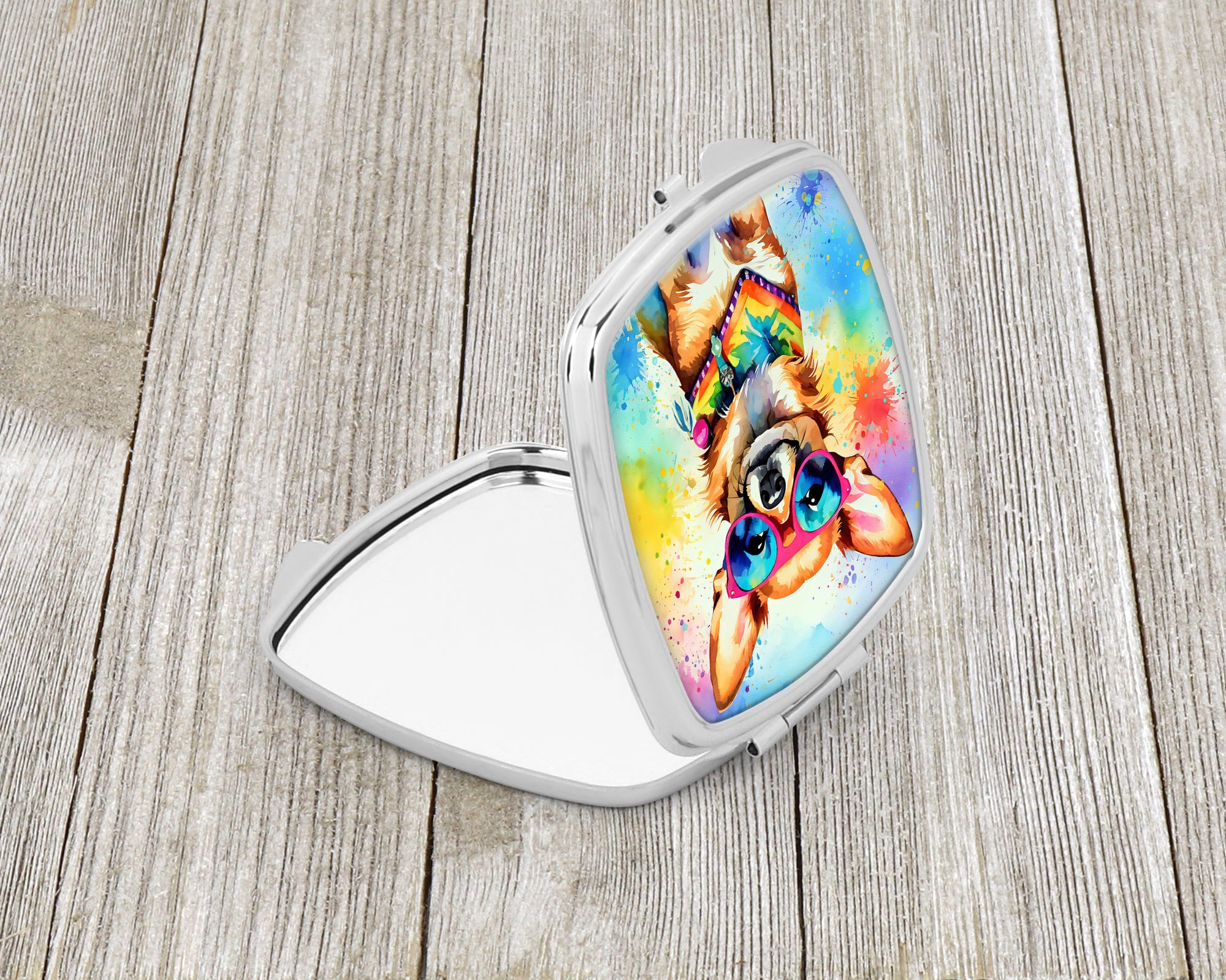 Chihuahua Hippie Dawg Compact Mirror