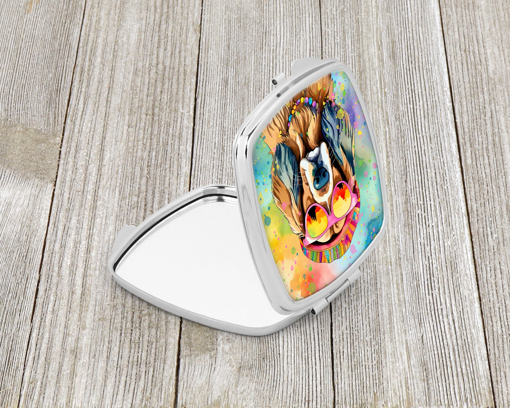 Buy this Cocker Spaniel Hippie Dawg Compact Mirror