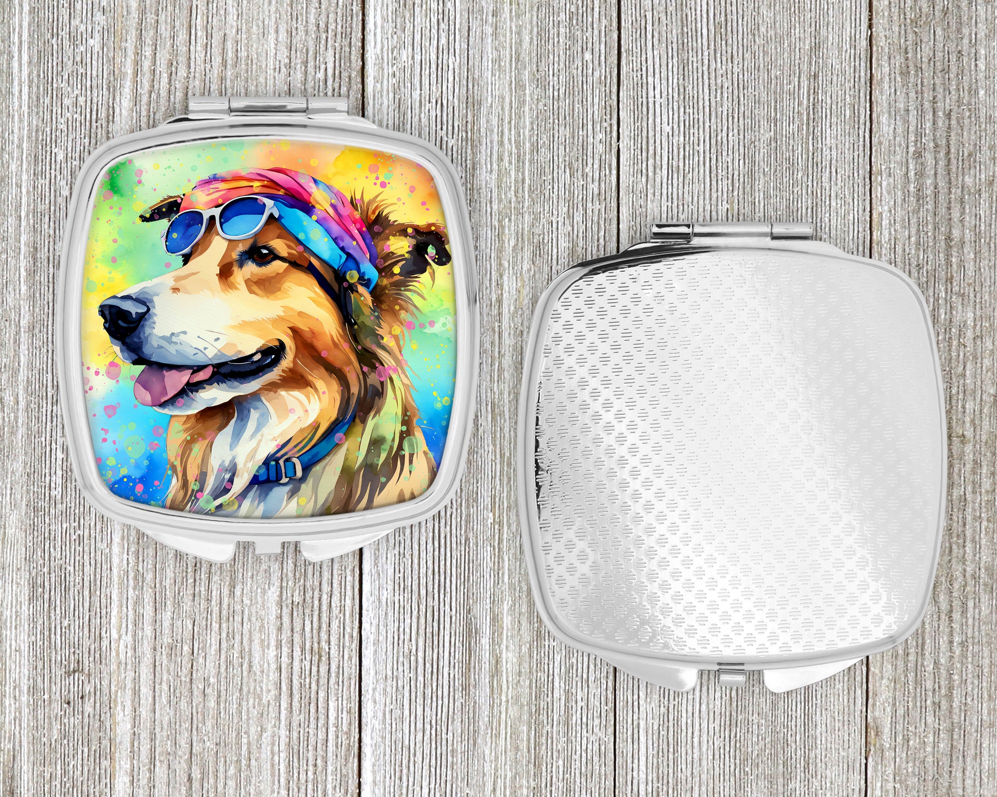 Collie Hippie Dawg Compact Mirror