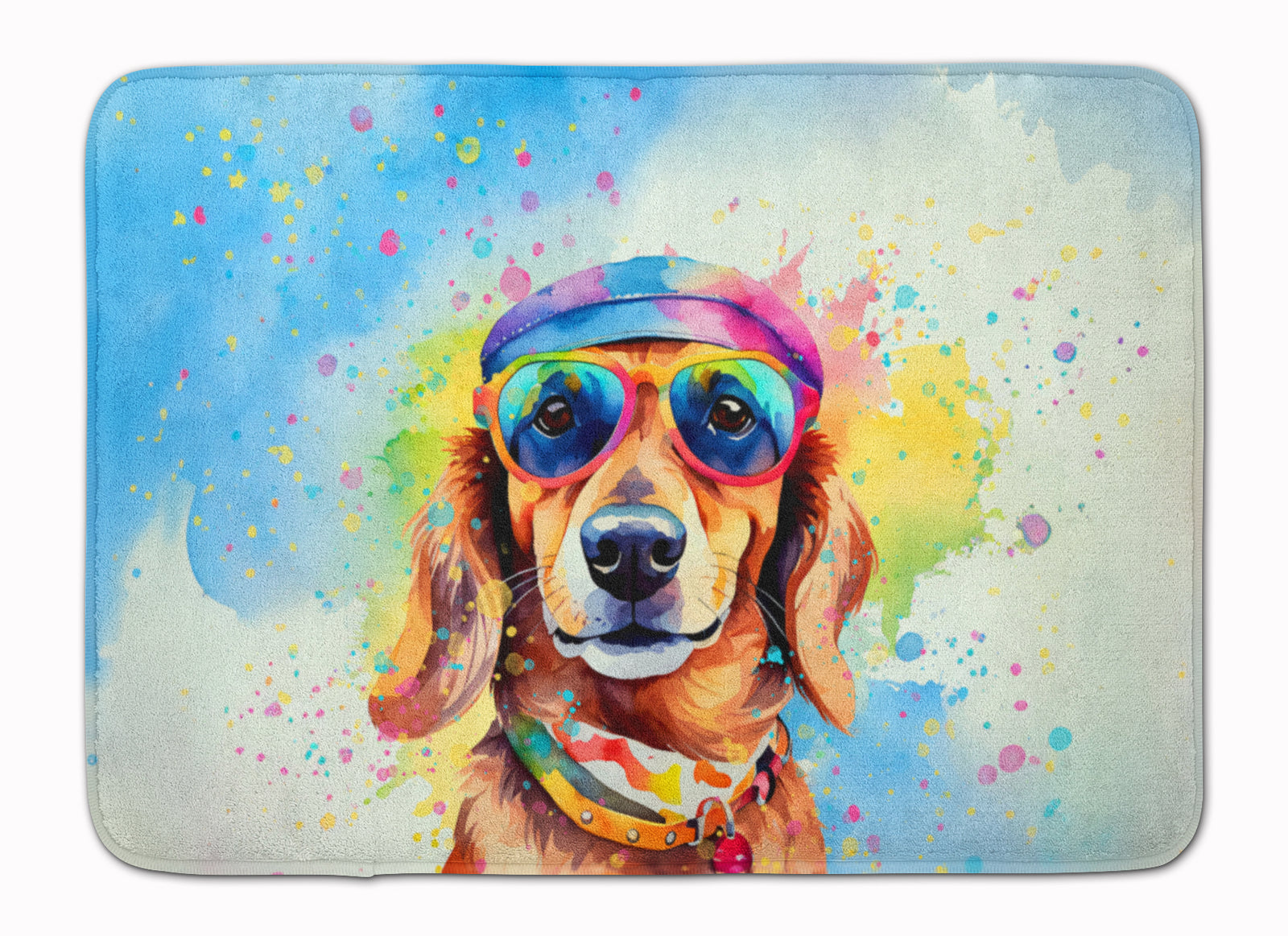 Buy this Dachshund Hippie Dawg Memory Foam Kitchen Mat