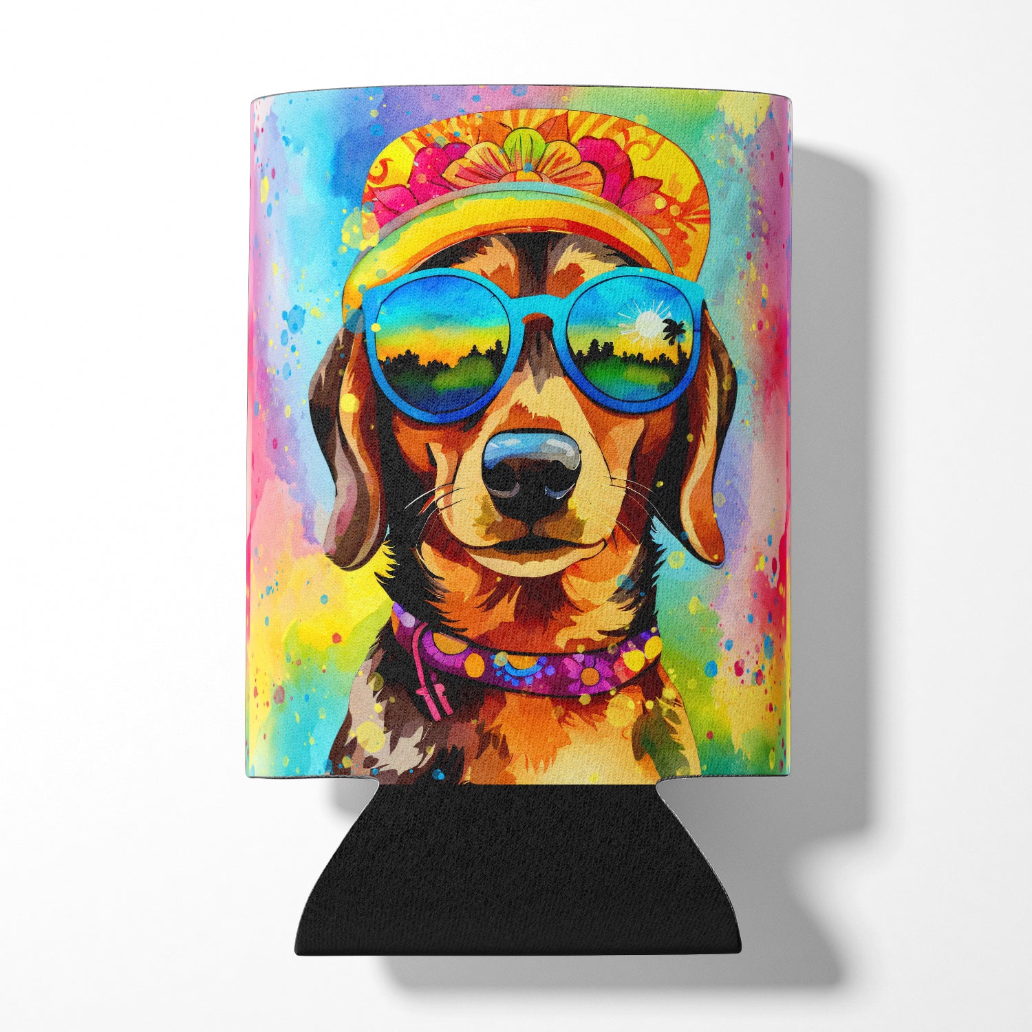 Buy this Dachshund Hippie Dawg Can or Bottle Hugger