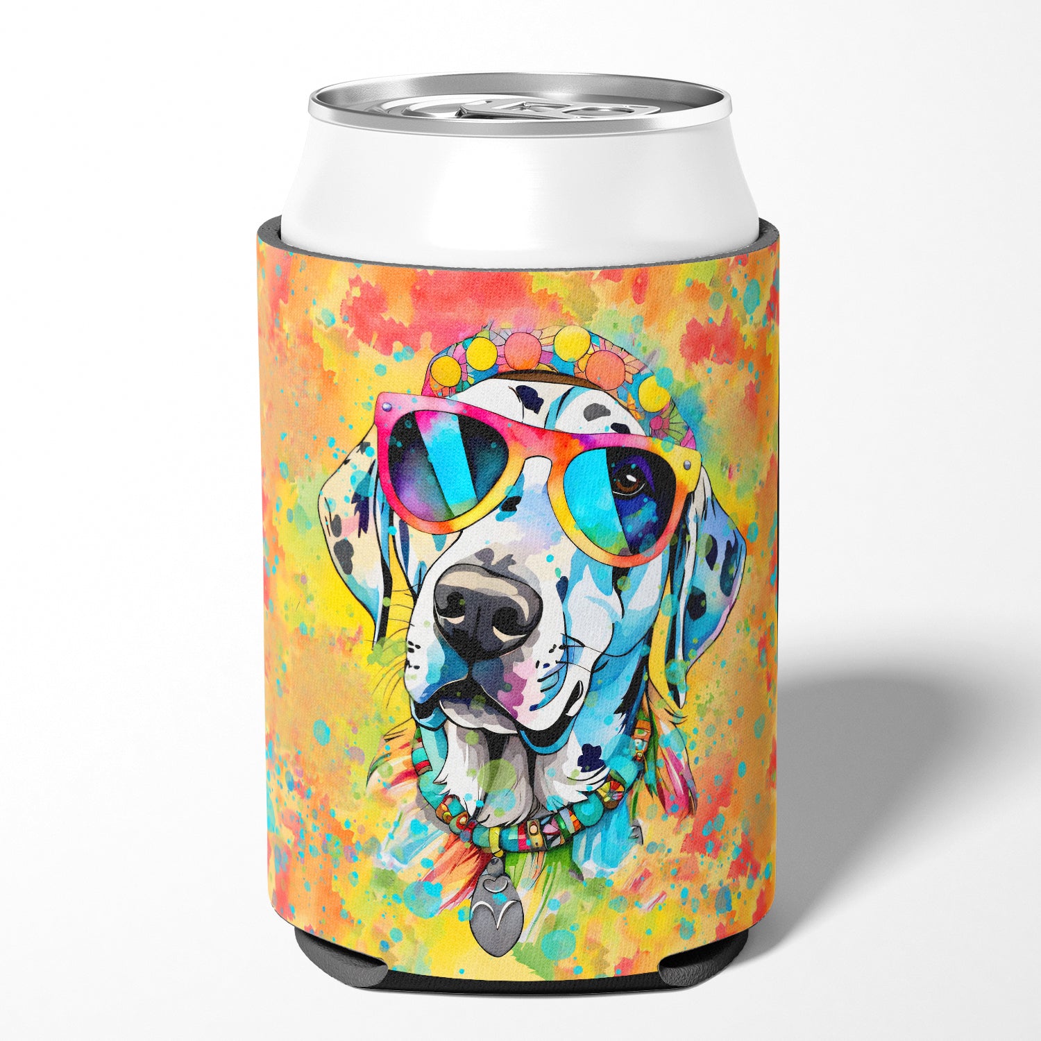 Buy this Dalmatian Hippie Dawg Can or Bottle Hugger