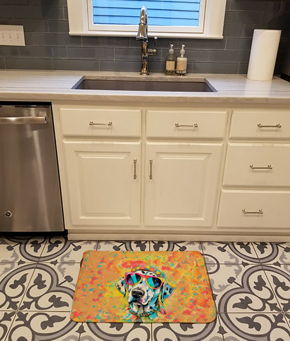 Dalmatian Hippie Dawg Memory Foam Kitchen Mat