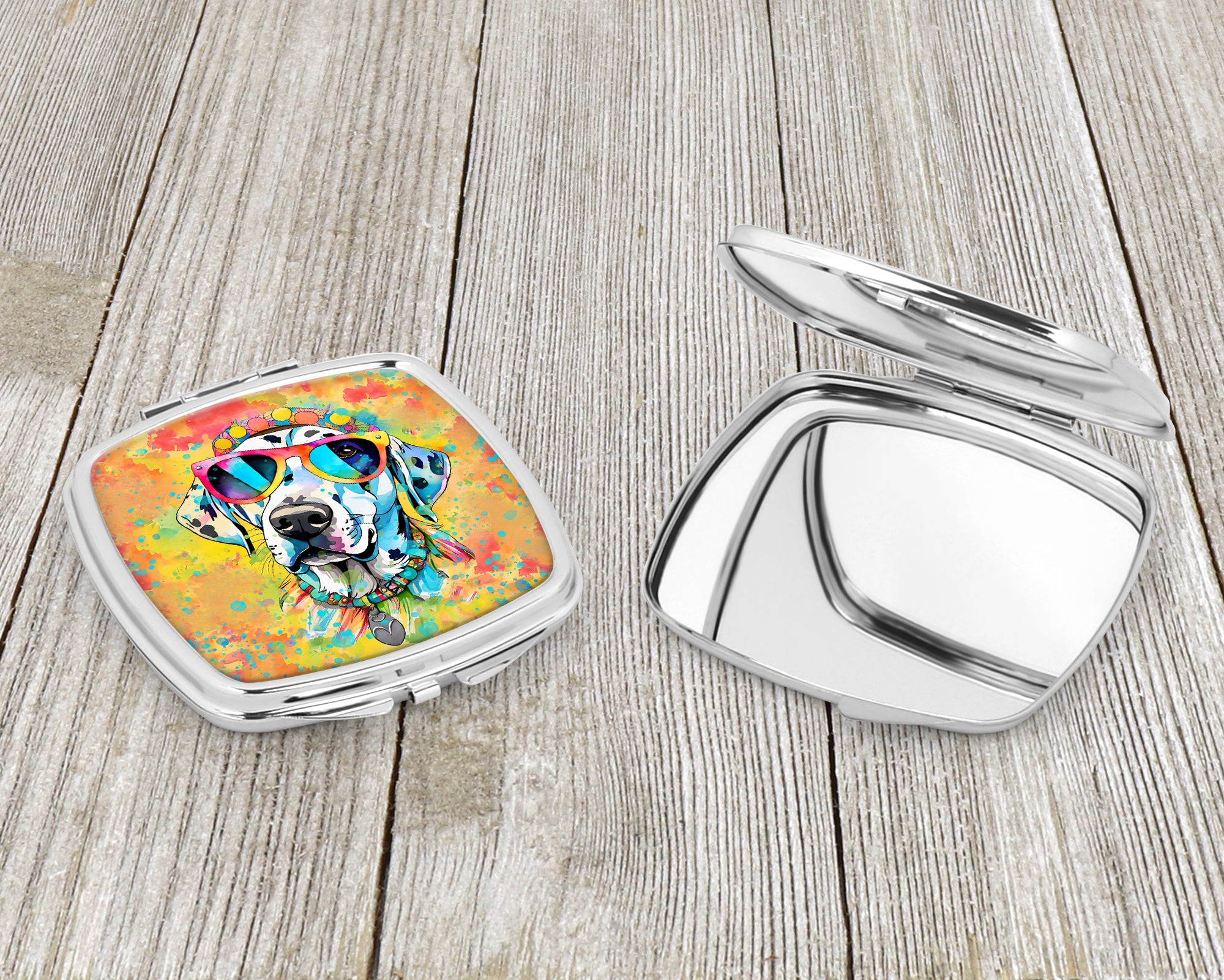 Dalmatian Hippie Dawg Compact Mirror