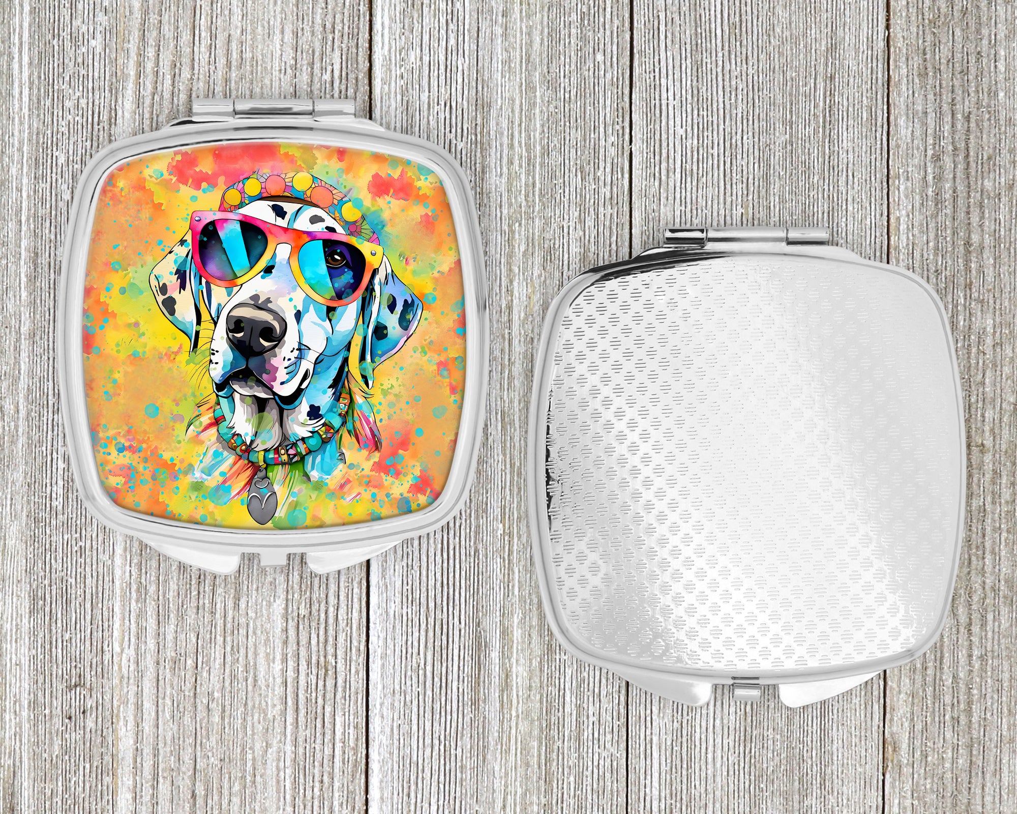 Dalmatian Hippie Dawg Compact Mirror