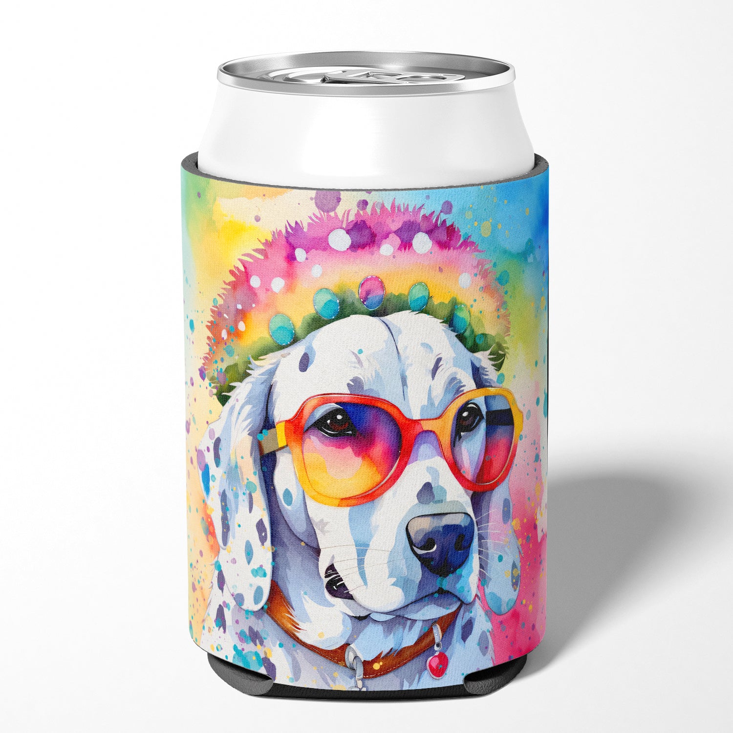 Dalmatian Hippie Dawg Can or Bottle Hugger