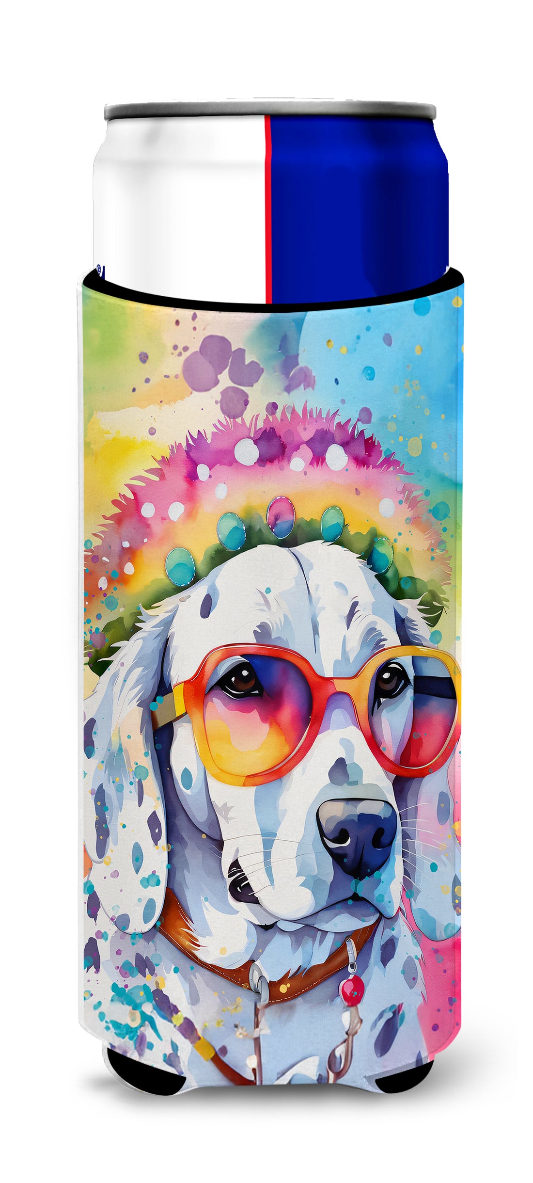 Buy this Dalmatian Hippie Dawg Hugger for Ultra Slim Cans