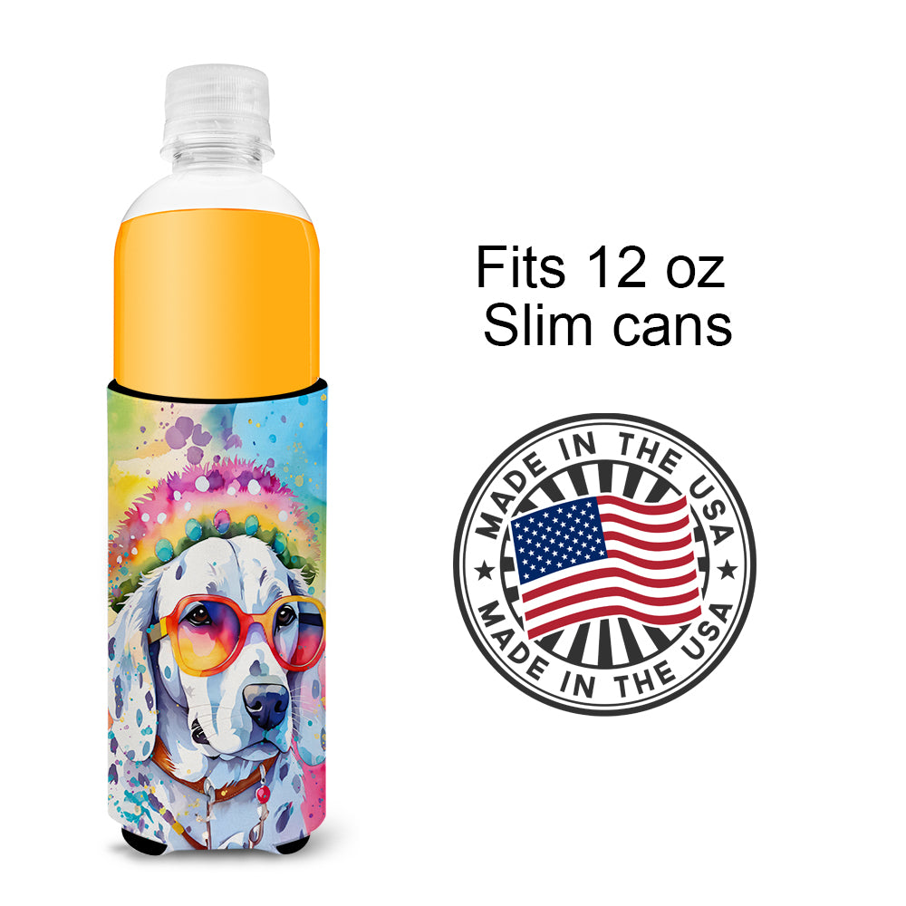 Dalmatian Hippie Dawg Hugger for Ultra Slim Cans