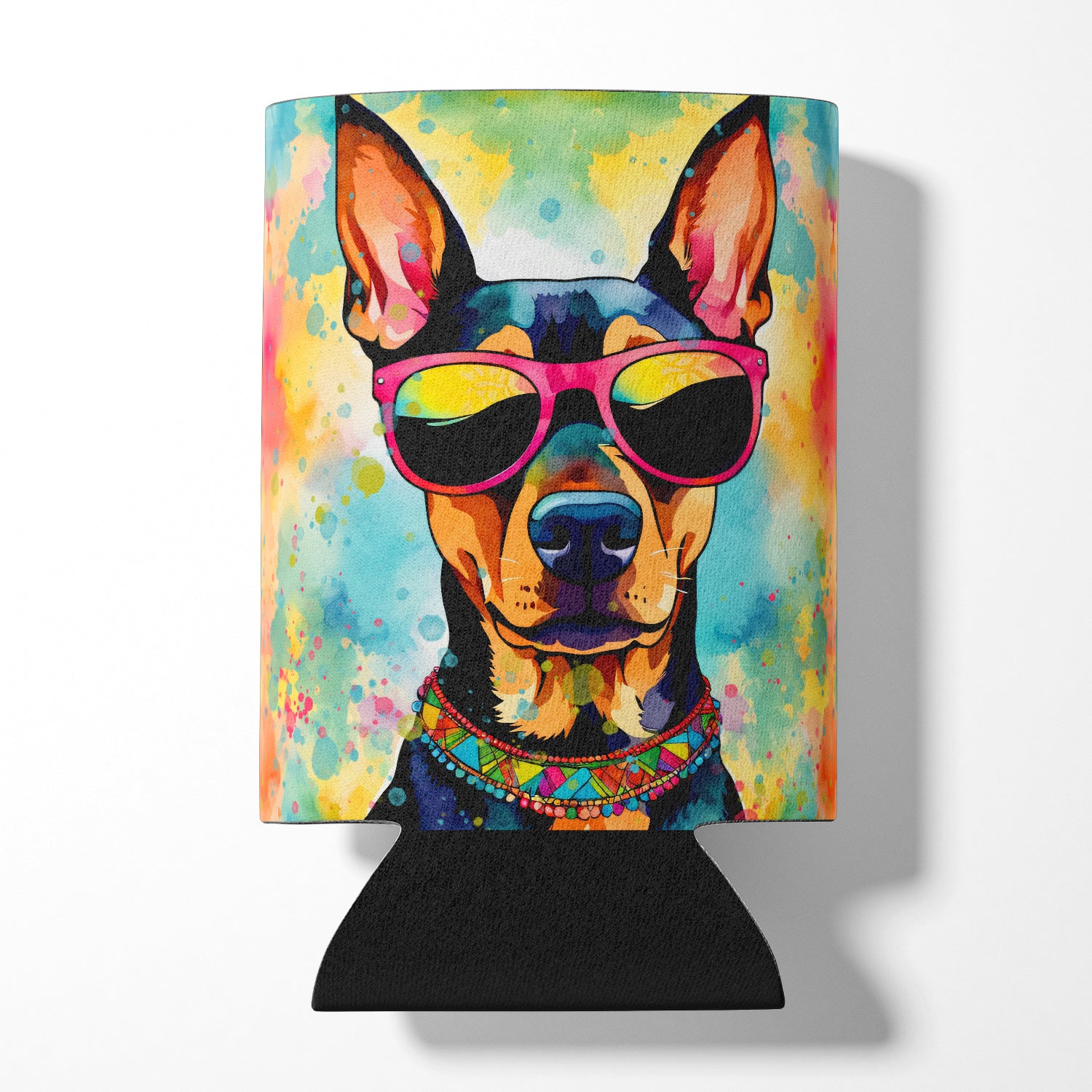 Buy this Doberman Pinscher Hippie Dawg Can or Bottle Hugger