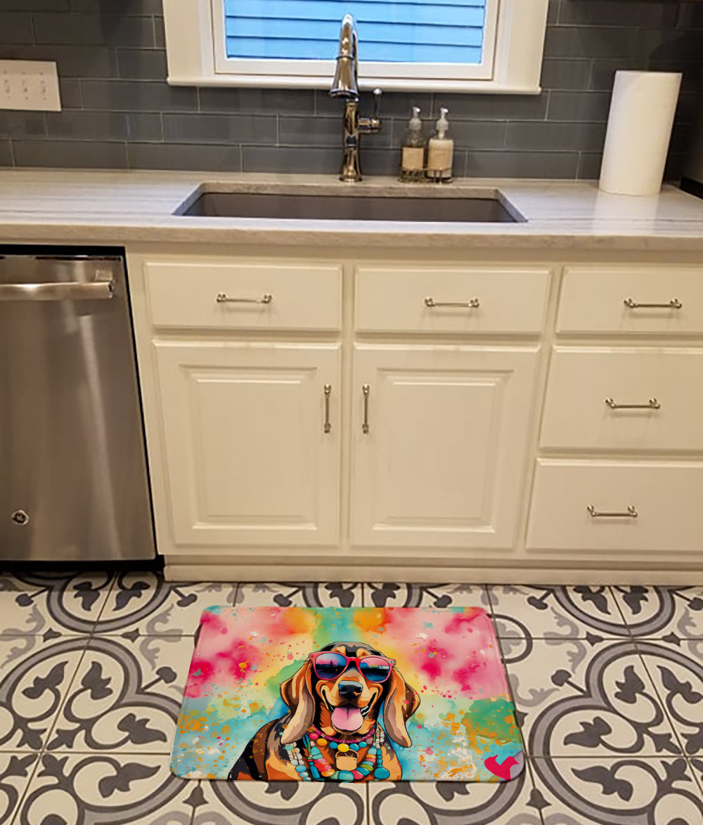 Doberman Pinscher Hippie Dawg Memory Foam Kitchen Mat