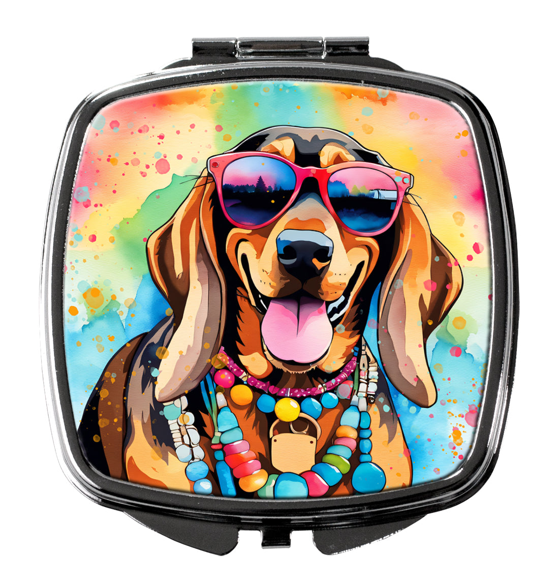 Buy this Doberman Pinscher Hippie Dawg Compact Mirror