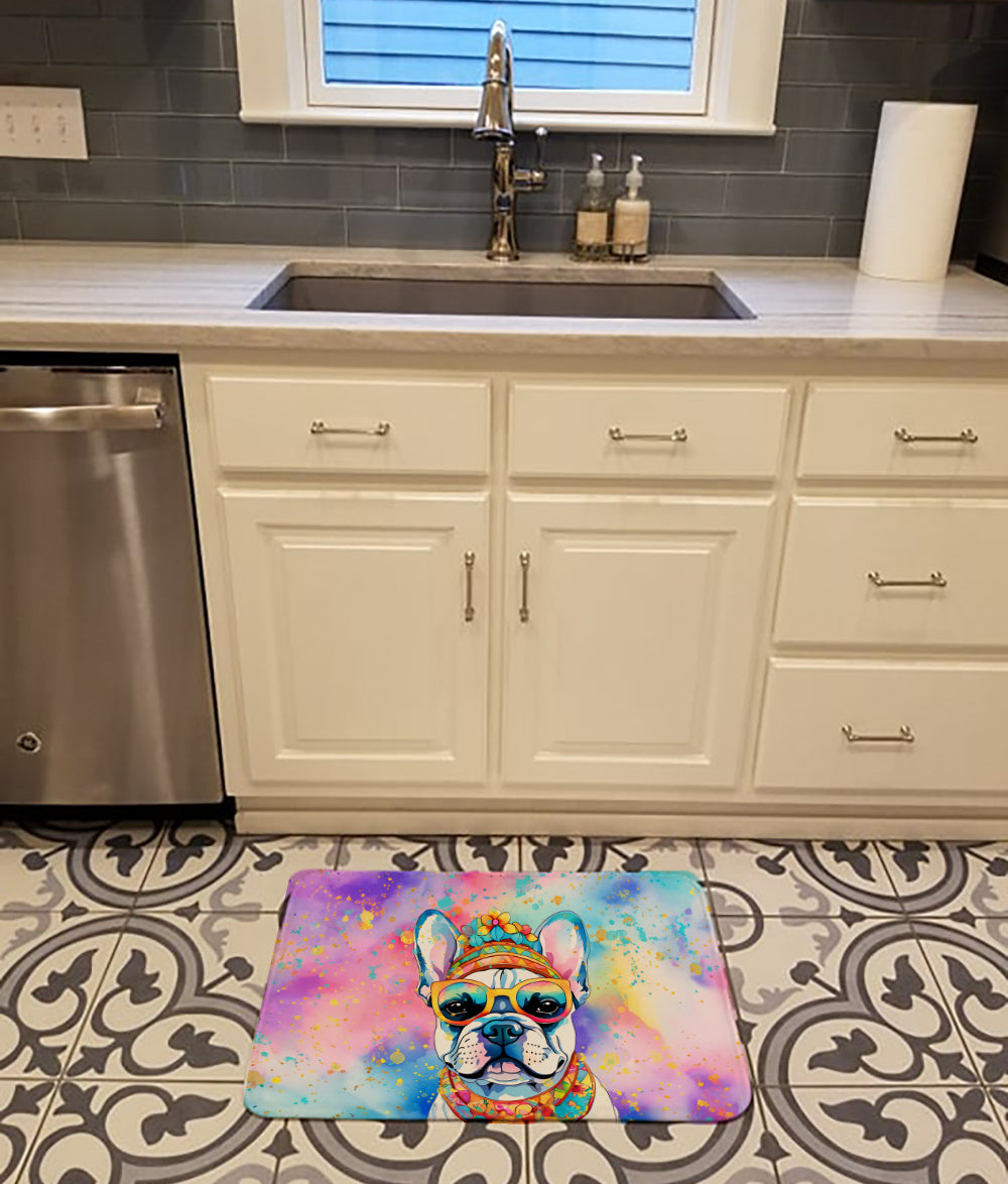 Buy this French Bulldog Hippie Dawg Memory Foam Kitchen Mat