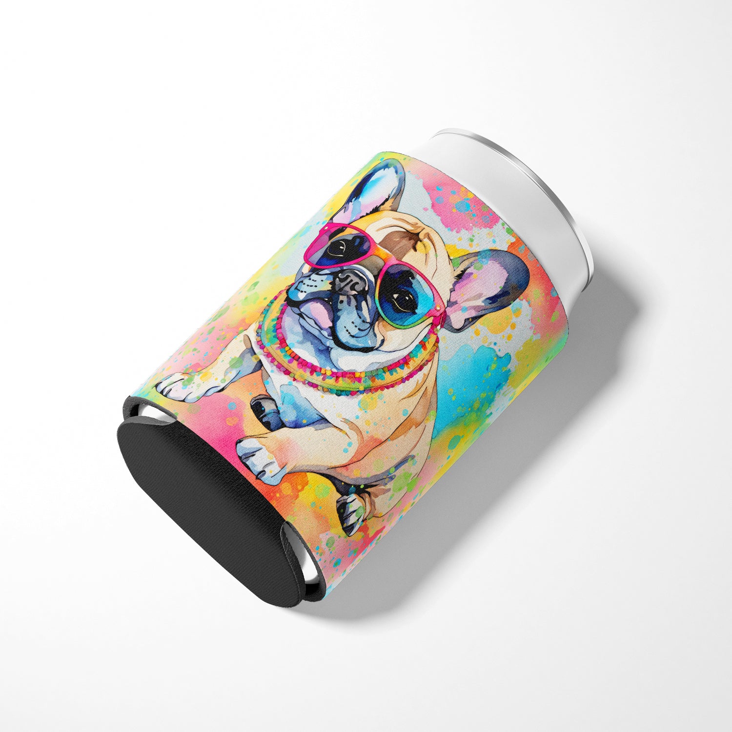 French Bulldog Hippie Dawg Can or Bottle Hugger