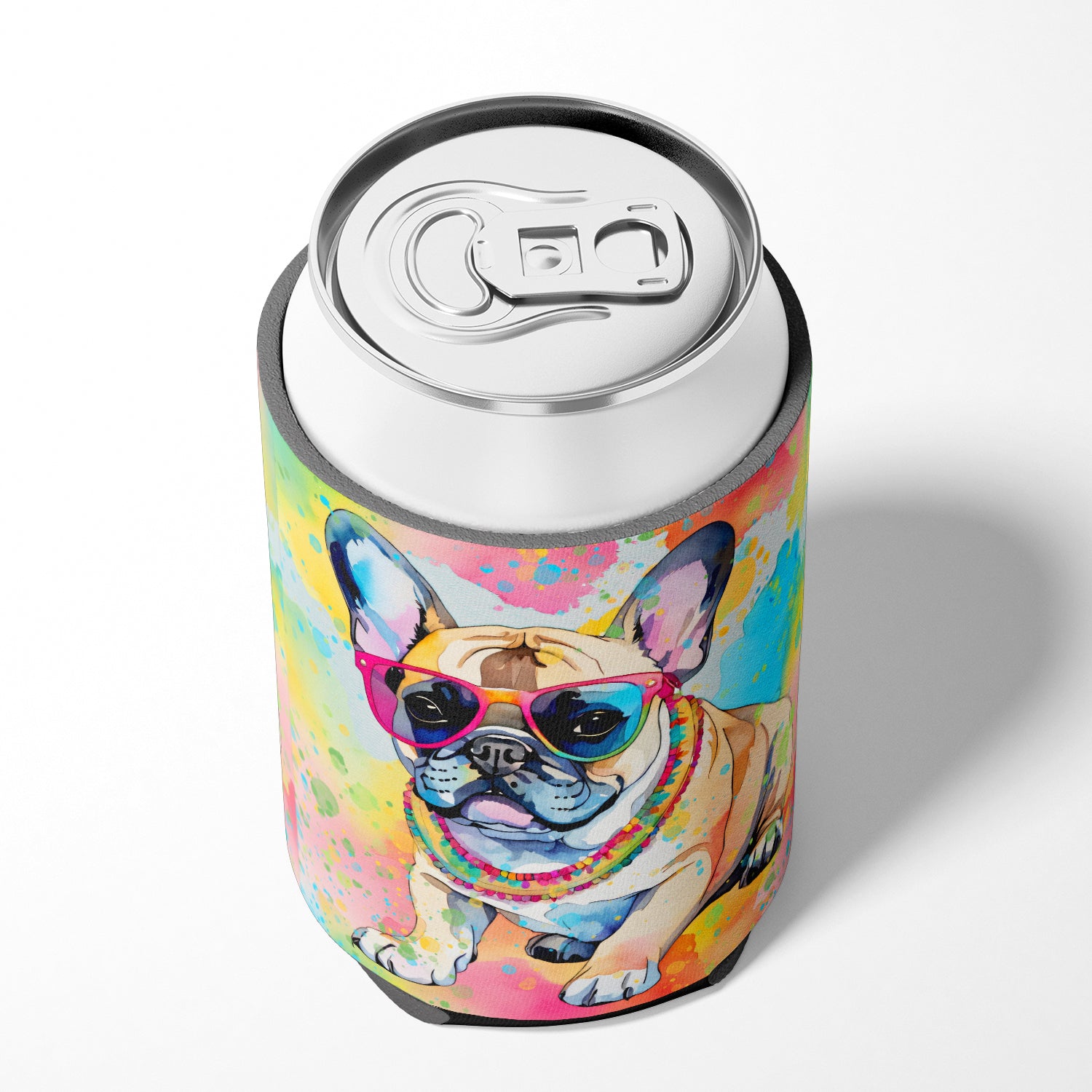 French Bulldog Hippie Dawg Can or Bottle Hugger