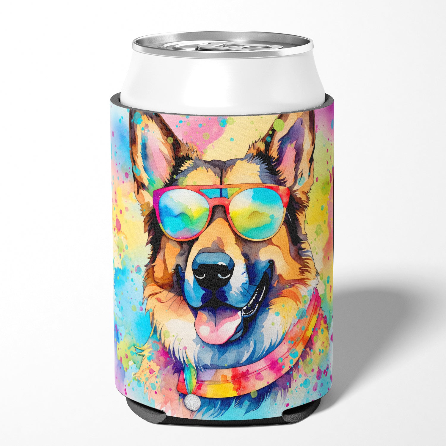 Buy this German Shepherd Hippie Dawg Can or Bottle Hugger