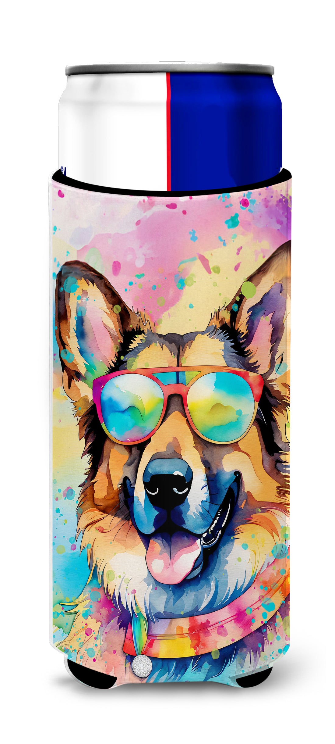 Buy this German Shepherd Hippie Dawg Hugger for Ultra Slim Cans