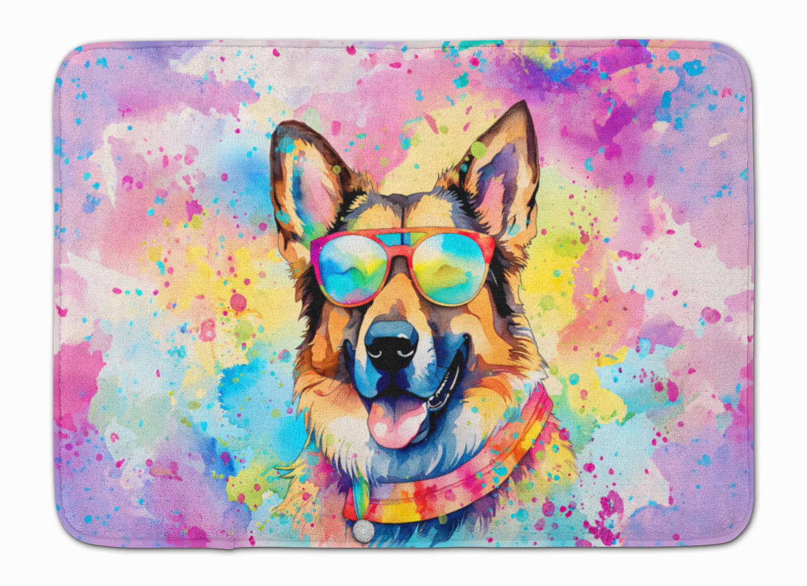 Buy this German Shepherd Hippie Dawg Memory Foam Kitchen Mat