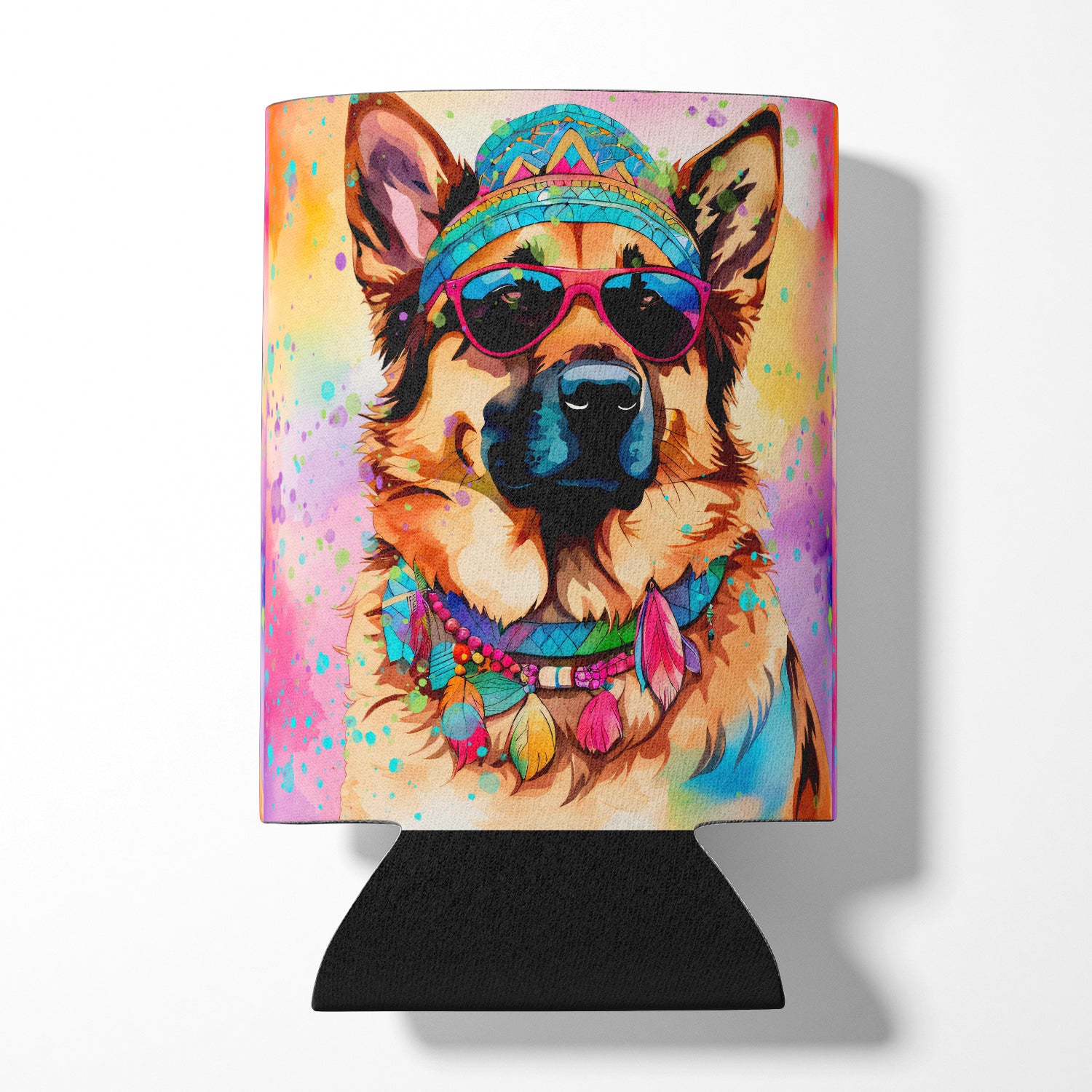 Buy this German Shepherd Hippie Dawg Can or Bottle Hugger