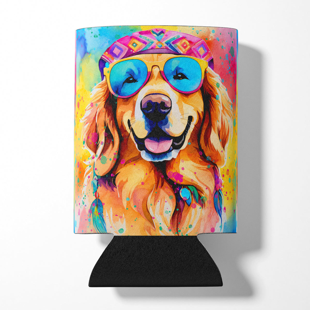 Buy this Golden Retriever Hippie Dawg Can or Bottle Hugger