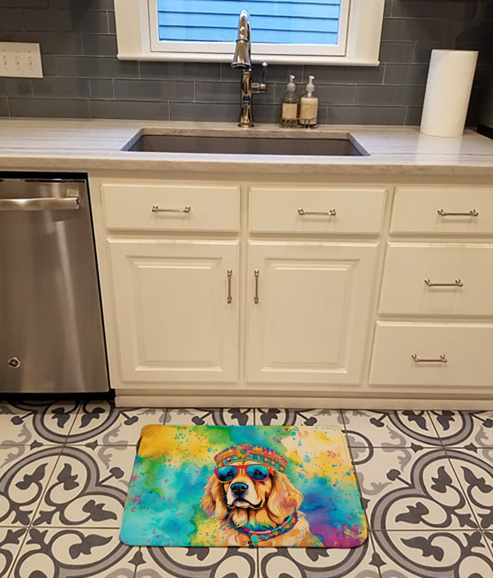 Golden Retriever Hippie Dawg Memory Foam Kitchen Mat