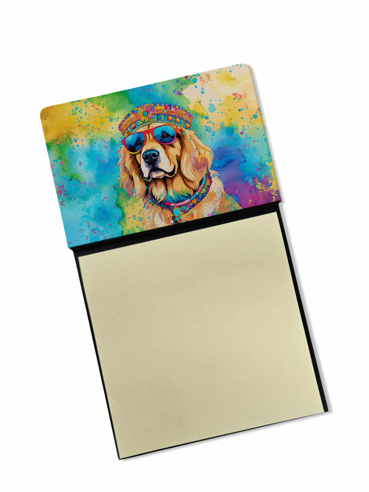 Buy this Golden Retriever Hippie Dawg Sticky Note Holder