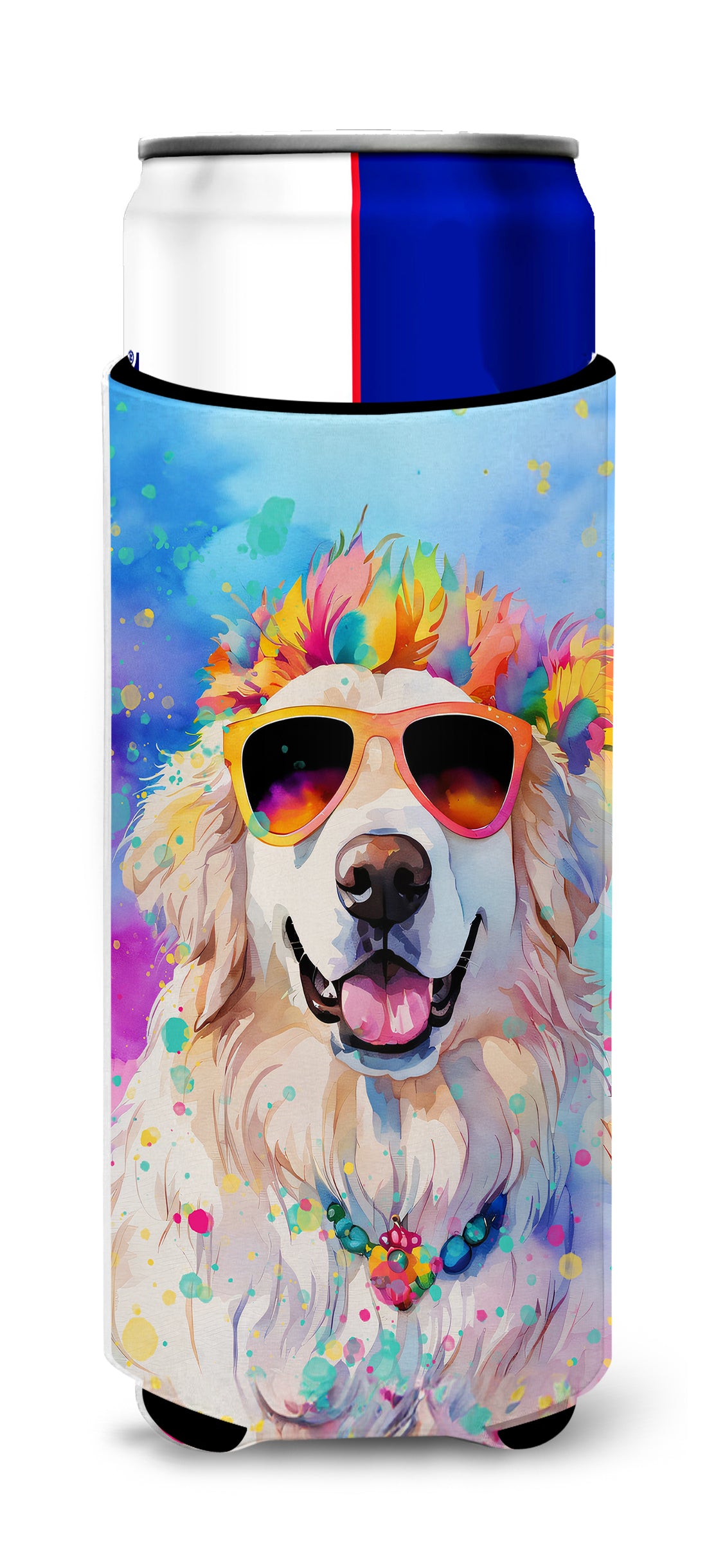 Buy this Great Pyrenees Hippie Dawg Hugger for Ultra Slim Cans