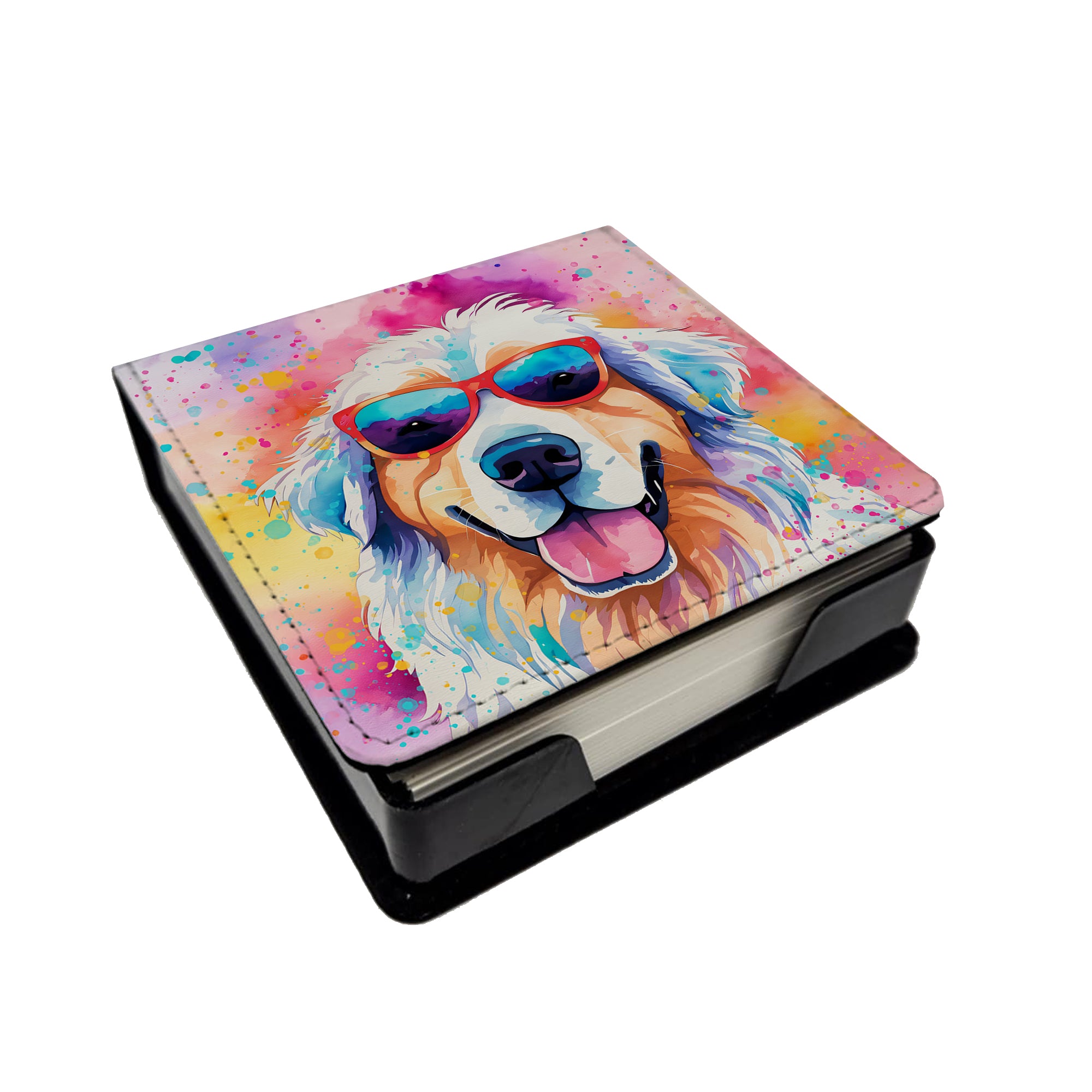 Buy this Great Pyrenees Hippie Dawg PU Leather Note Paper Holder