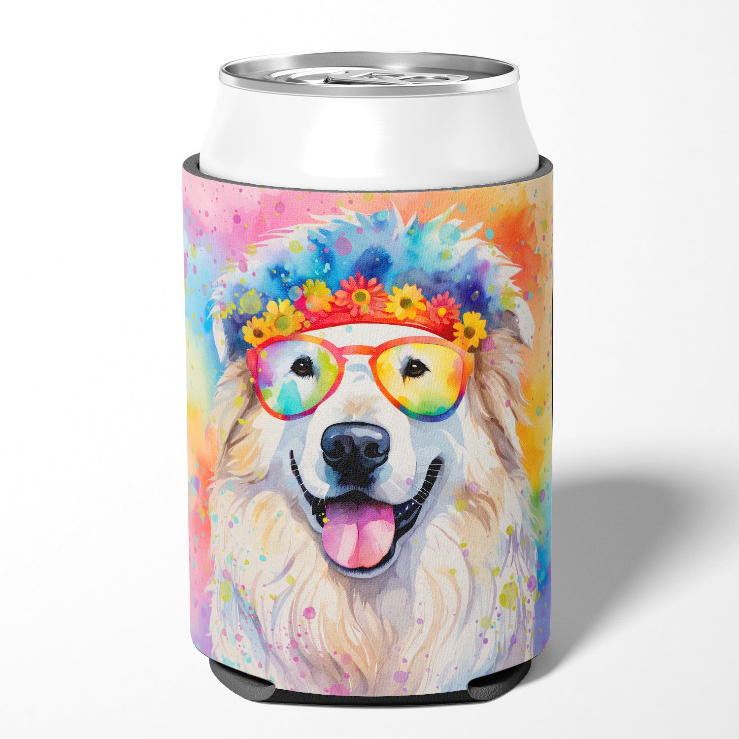 Buy this Great Pyrenees Hippie Dawg Can or Bottle Hugger