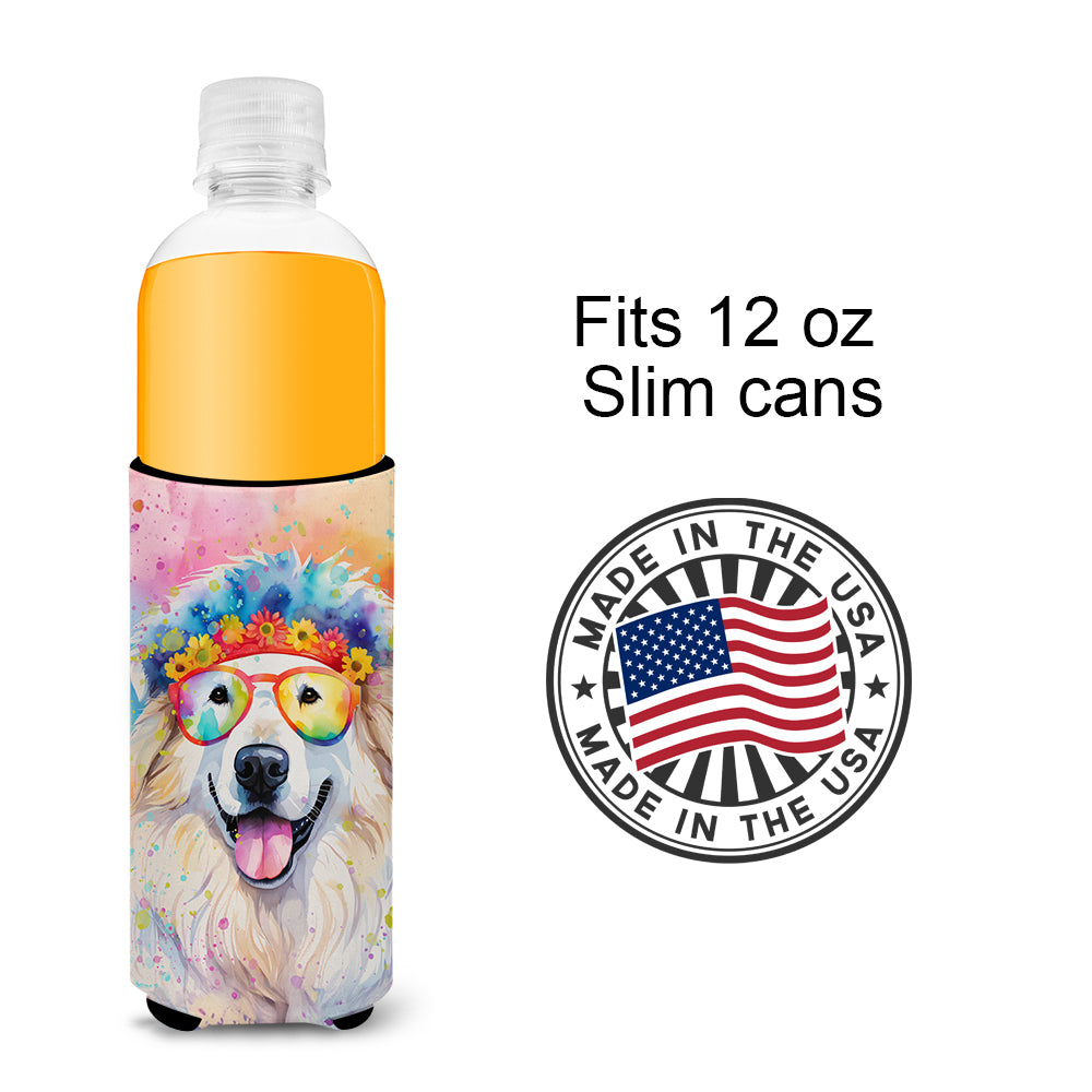 Great Pyrenees Hippie Dawg Hugger for Ultra Slim Cans